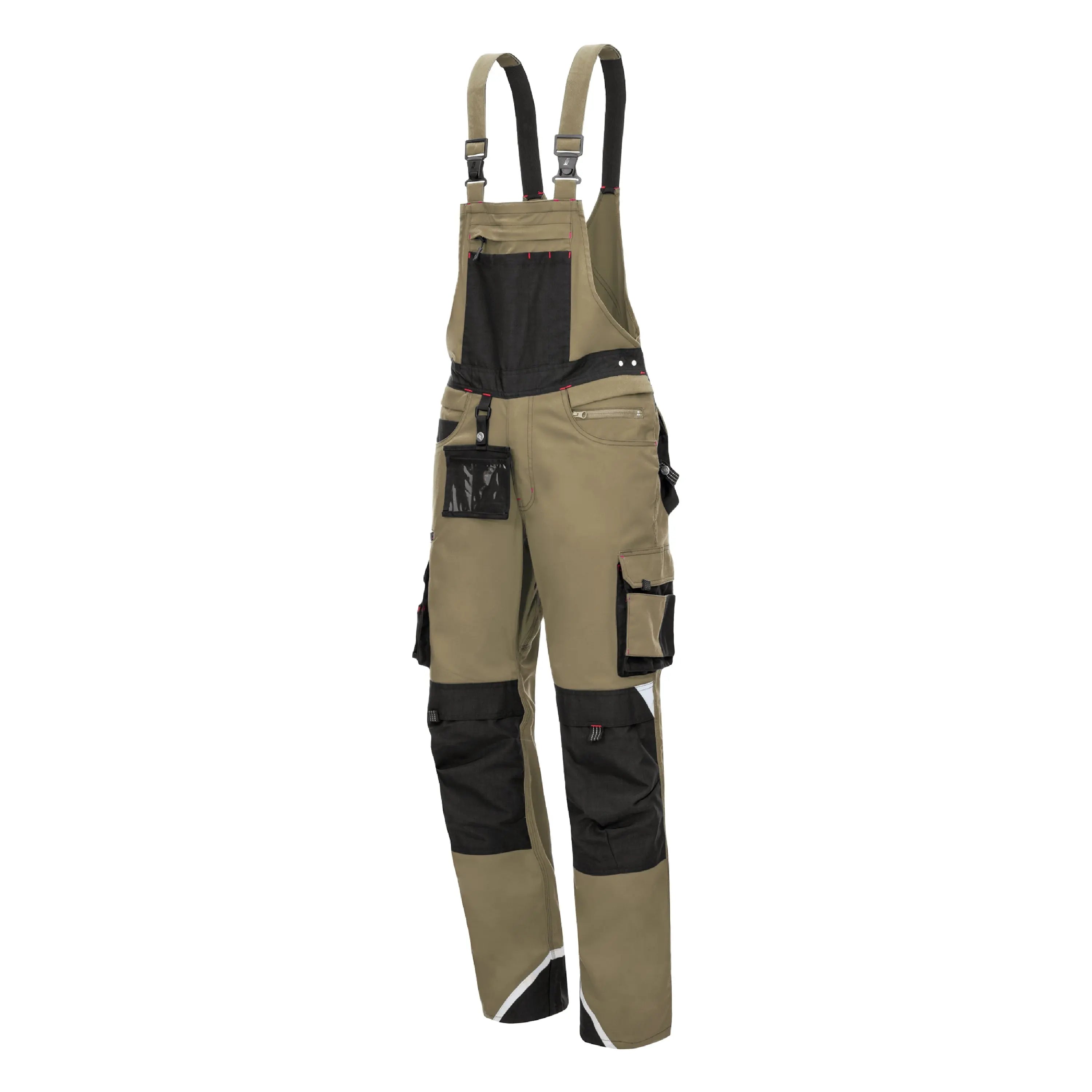 NITRAS MOTION TEX PRO FX, Latzhose, khaki / schwarz, OEKO-TEX - KERA Arbeitsschutz