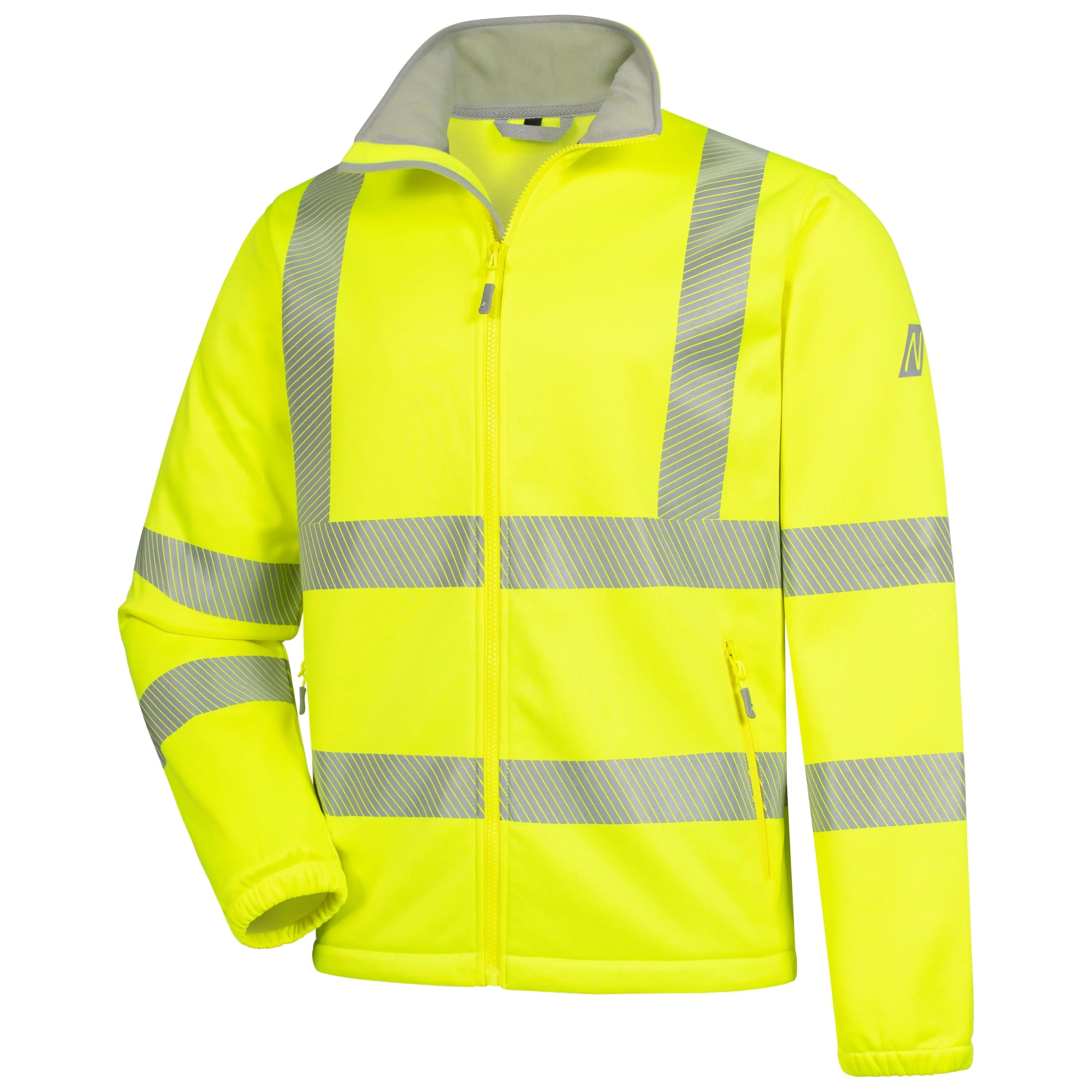 NITRAS MOTION TEX VIZ, Warn-Fleecejacke, neongelb, EN ISO 13688, EN ISO 20471 - KERA Arbeitsschutz