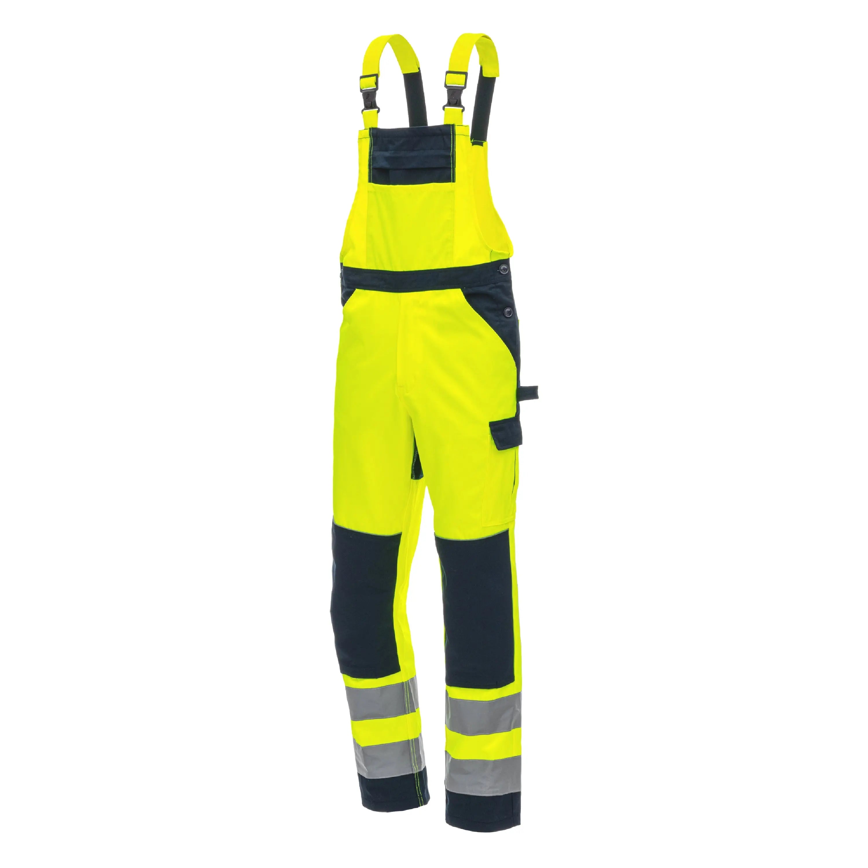 NITRAS MOTION TEX VIZ, Warnschutz-Latzhose, EN ISO 13688, EN ISO 20471 - KERA Arbeitsschutz