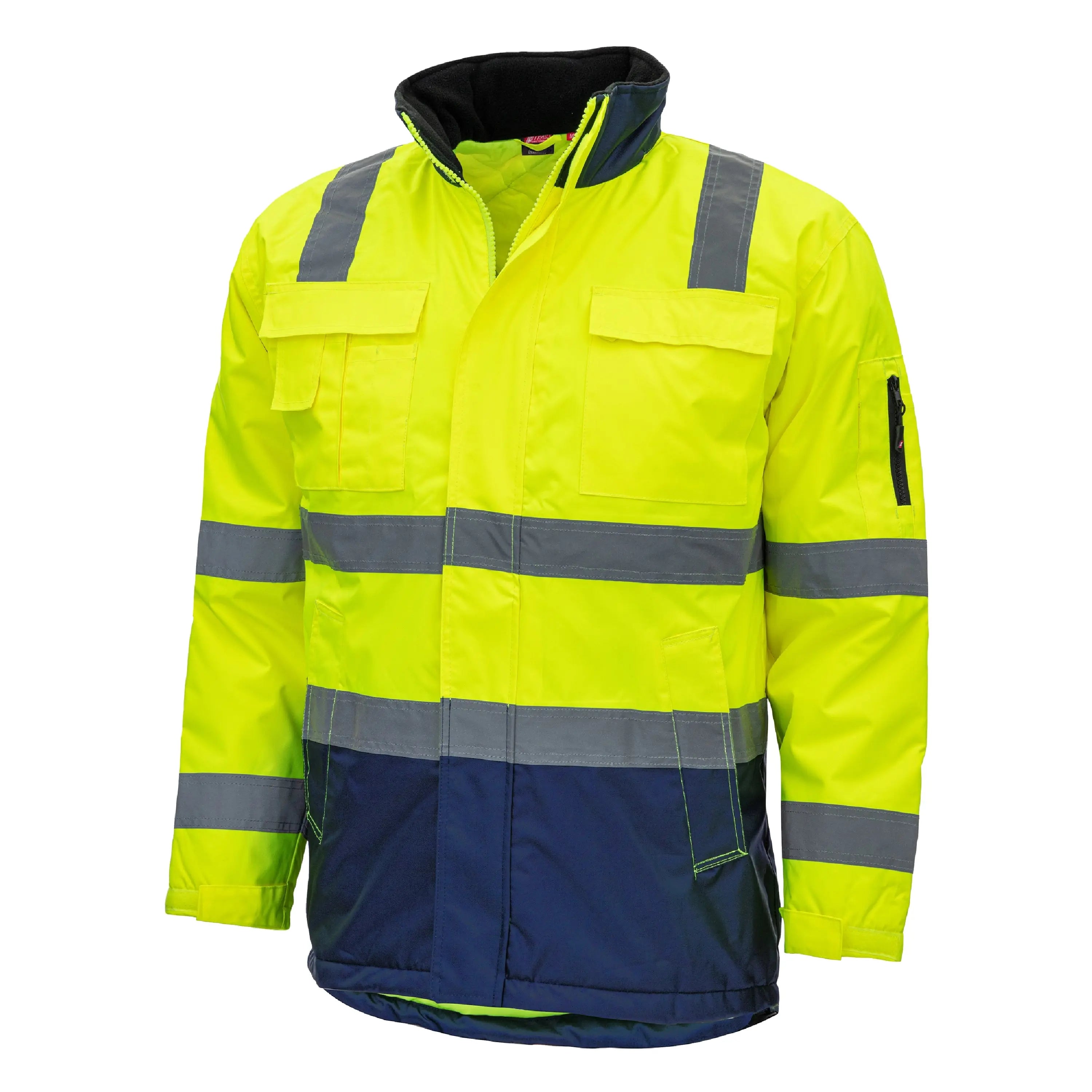 NITRAS MOTION TEX VIZ, Warnschutz-Parka, neongelb / marineblau, EN ISO 13688, EN ISO 20471, EN 343 - KERA Arbeitsschutz