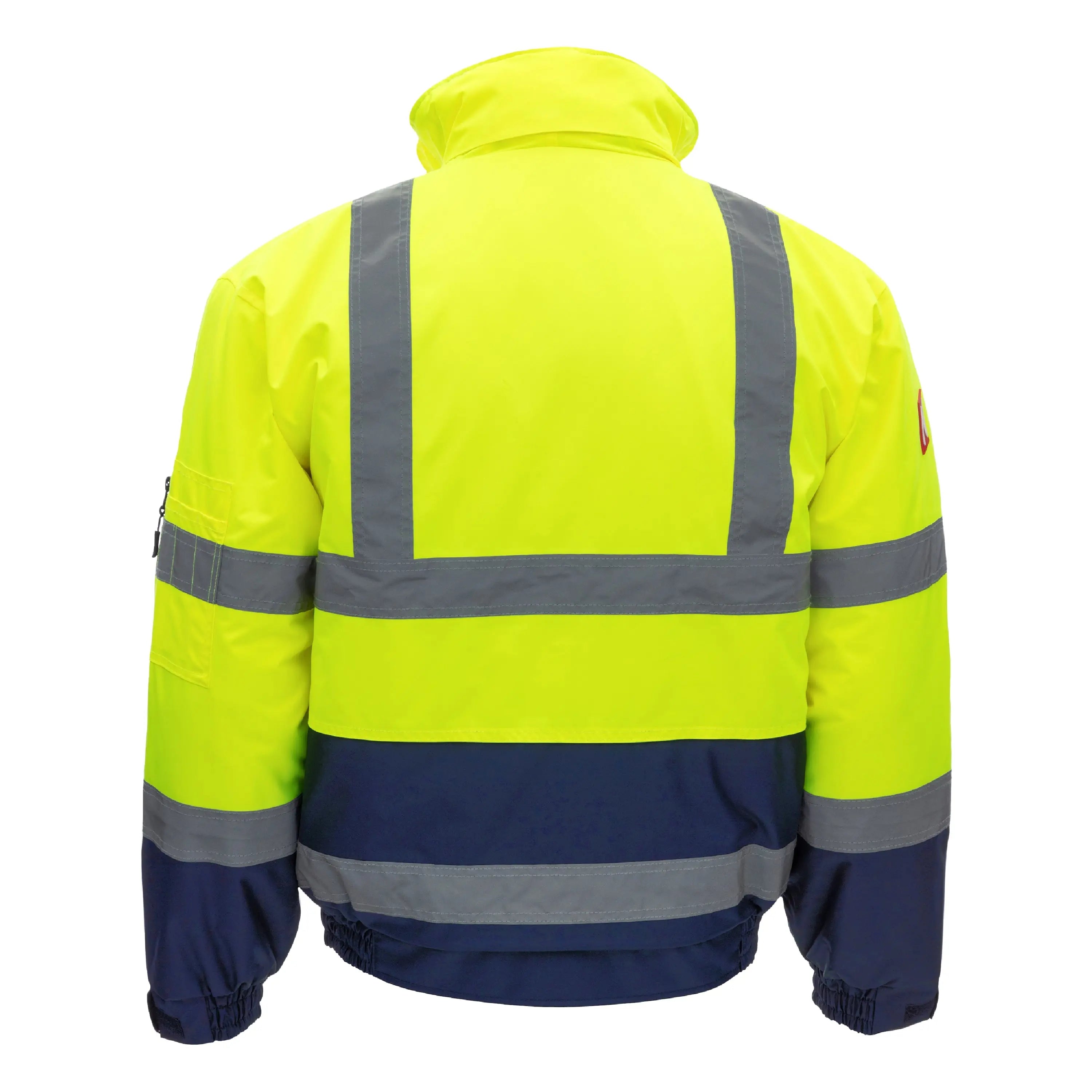 NITRAS MOTION TEX VIZ, Warnschutz-Pilotenjacke, neongelb / marineblau, EN ISO 13688, EN ISO 20471, EN 343 - KERA Arbeitsschutz