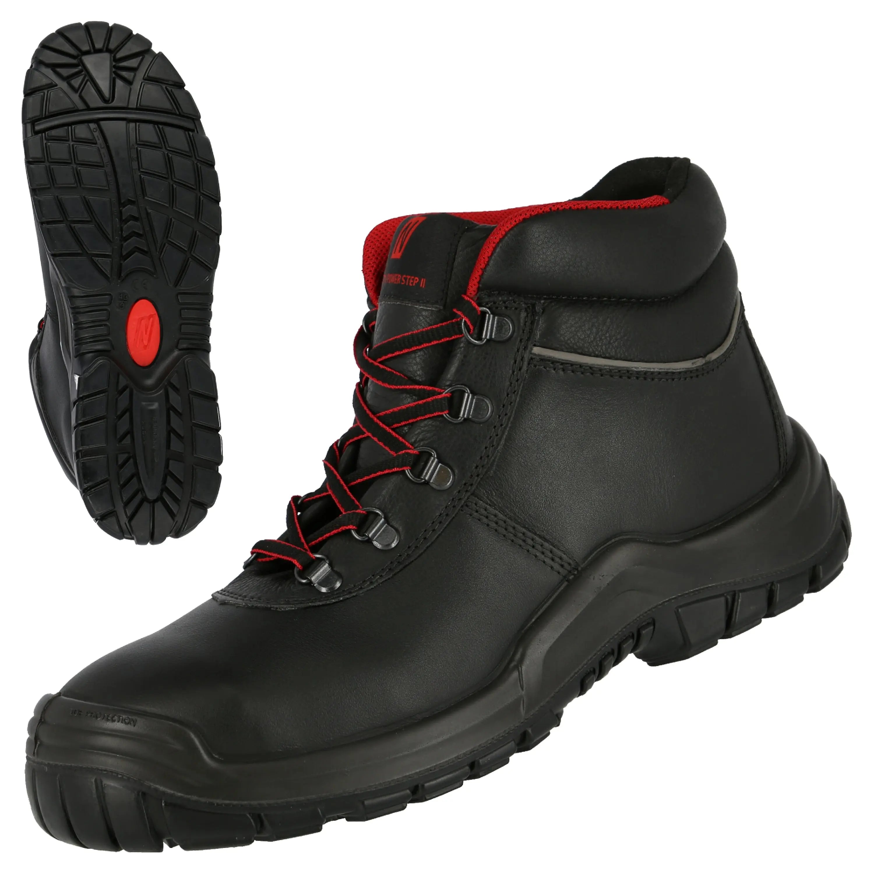 NITRAS POWER STEP MID, S3 HI HRO Sicherheitsstiefel, halbhoch, schwarz, EN ISO 20345, DGUV Regel 112-191 - KERA Arbeitsschutz