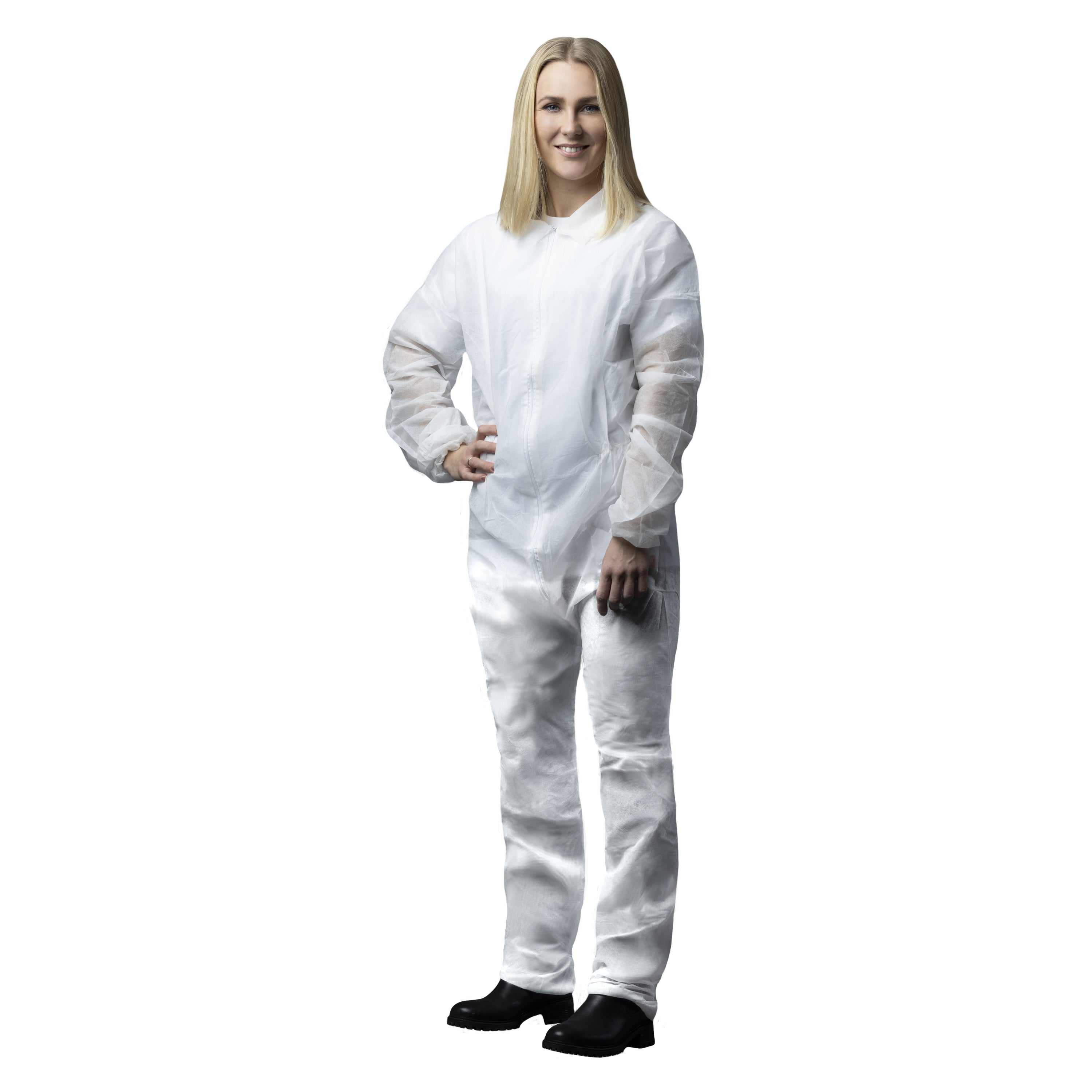 NITRAS PP-Overall mit Kragen, weiß