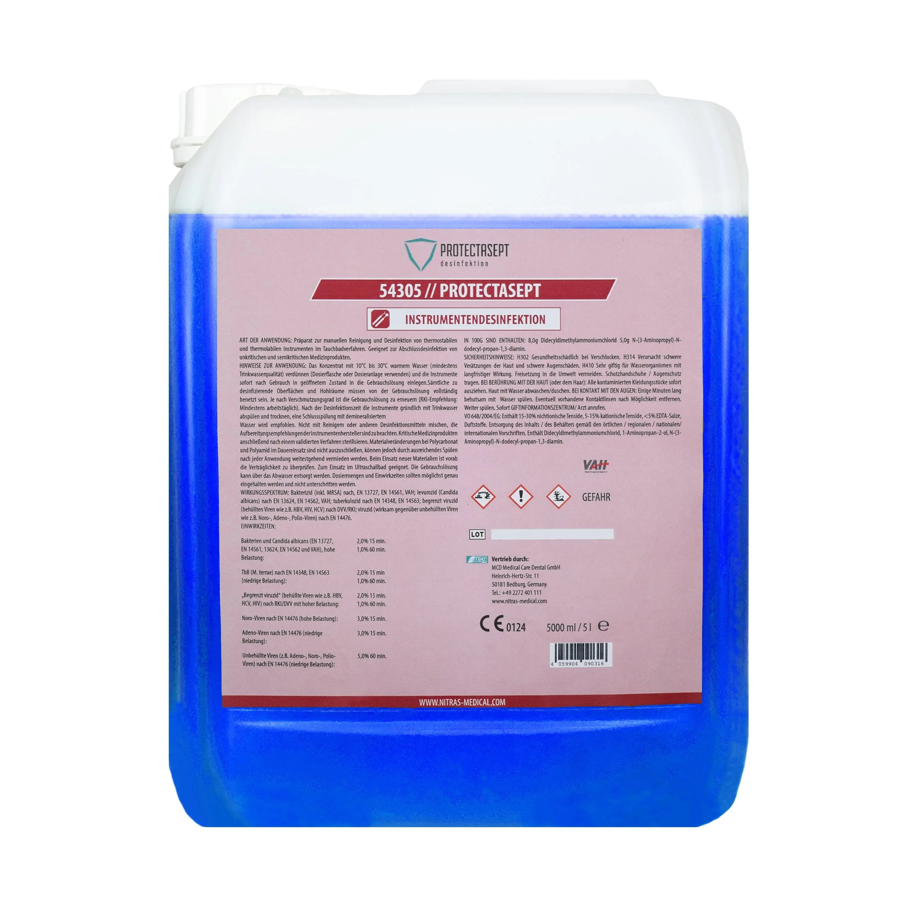 NITRAS PROTECTASEPT IN, Instrumentendesinfektion, 5.000 ml