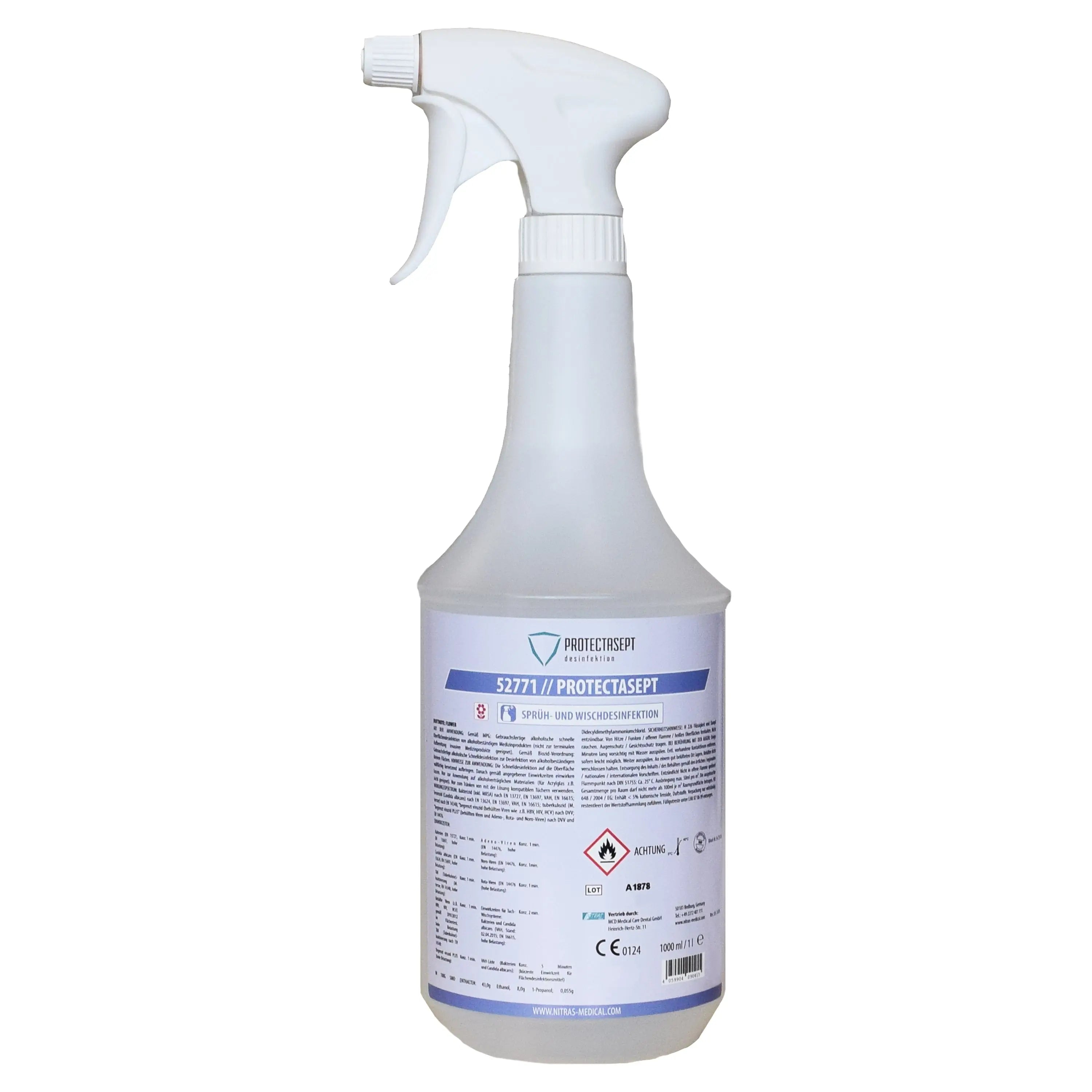 NITRAS PROTECTASEPT SF, Sprüh- / Wischdesinfektion, 1.000 ml