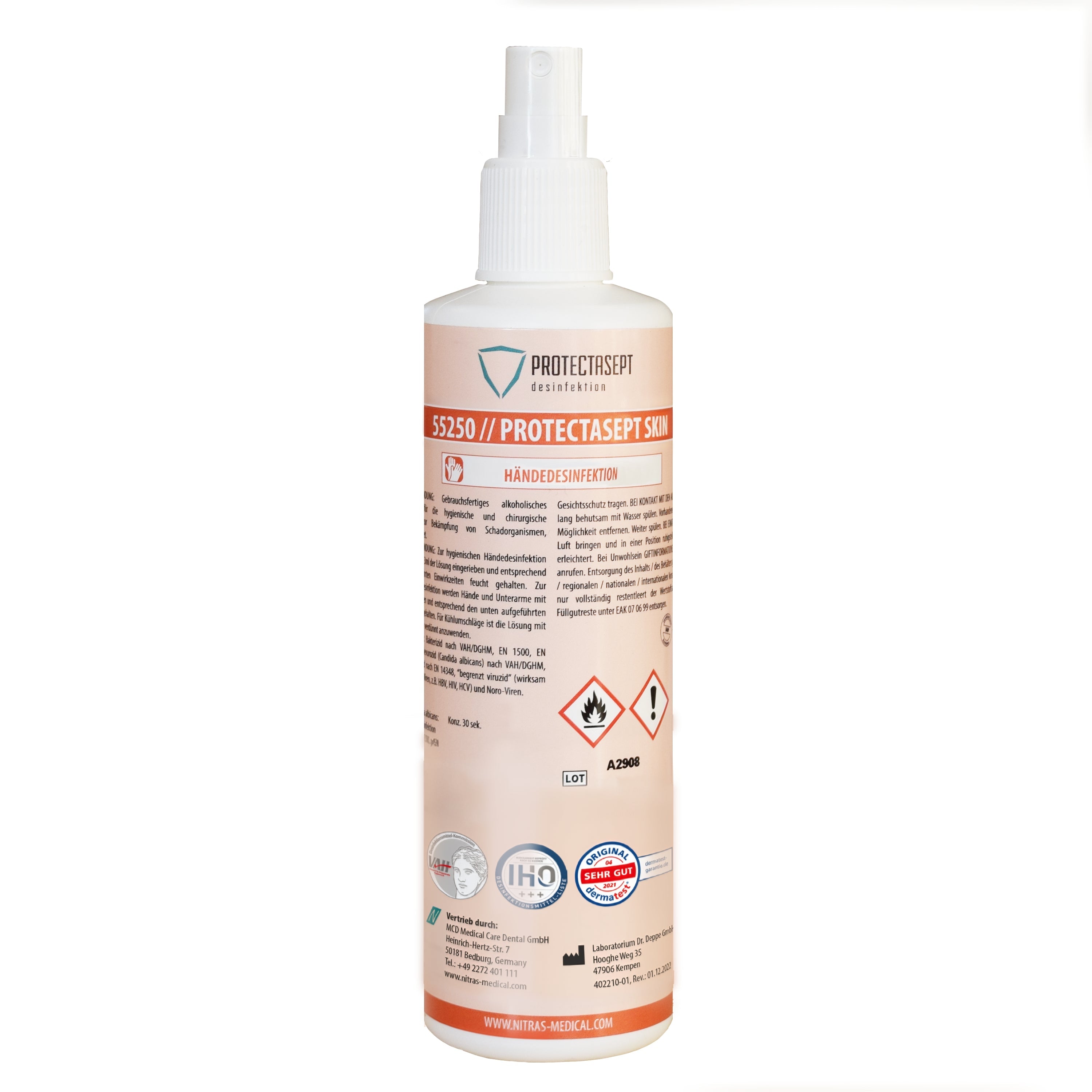 NITRAS PROTECTASEPT SKIN, Händedesinfektion, 250 ml