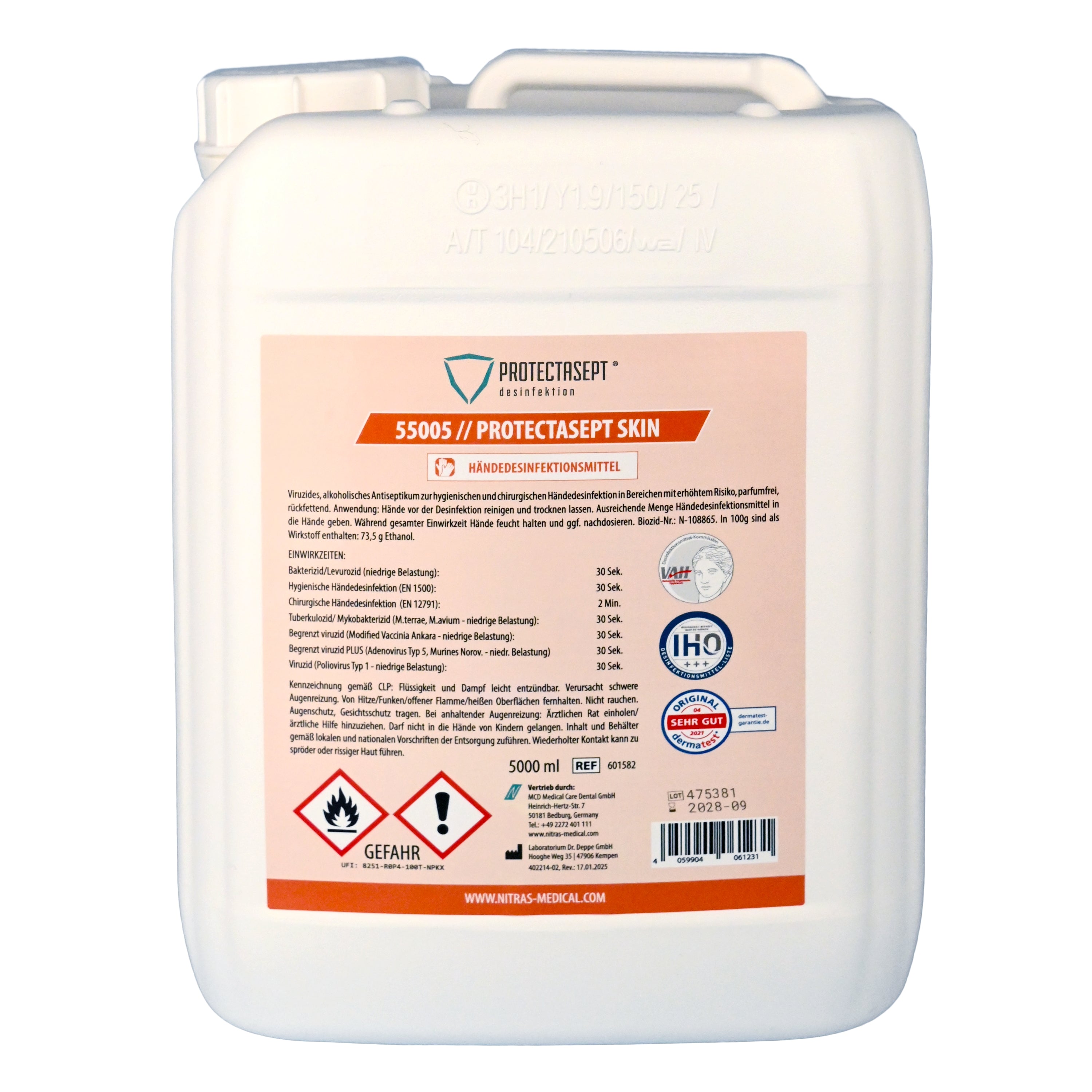 NITRAS PROTECTASEPT SKIN, Händedesinfektion, 5.000 ml