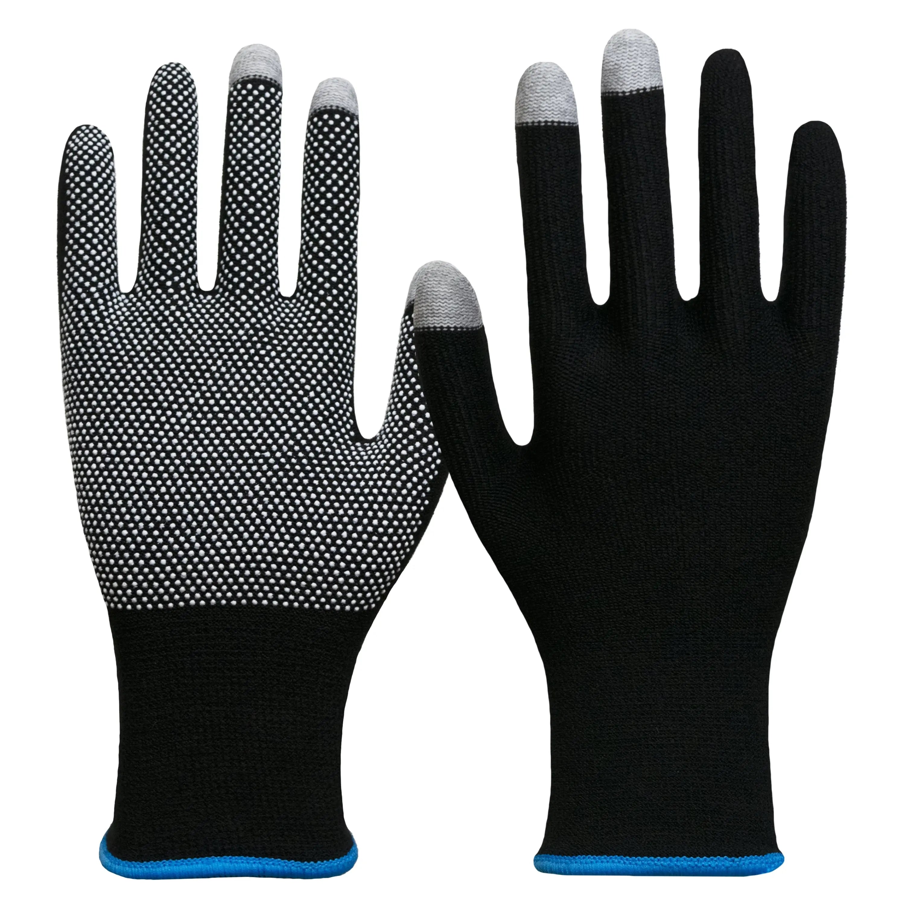 NITRAS SMART SWIPE, Strickhandschuhe, schwarz / weiß, EN388 - KERA Arbeitsschutz