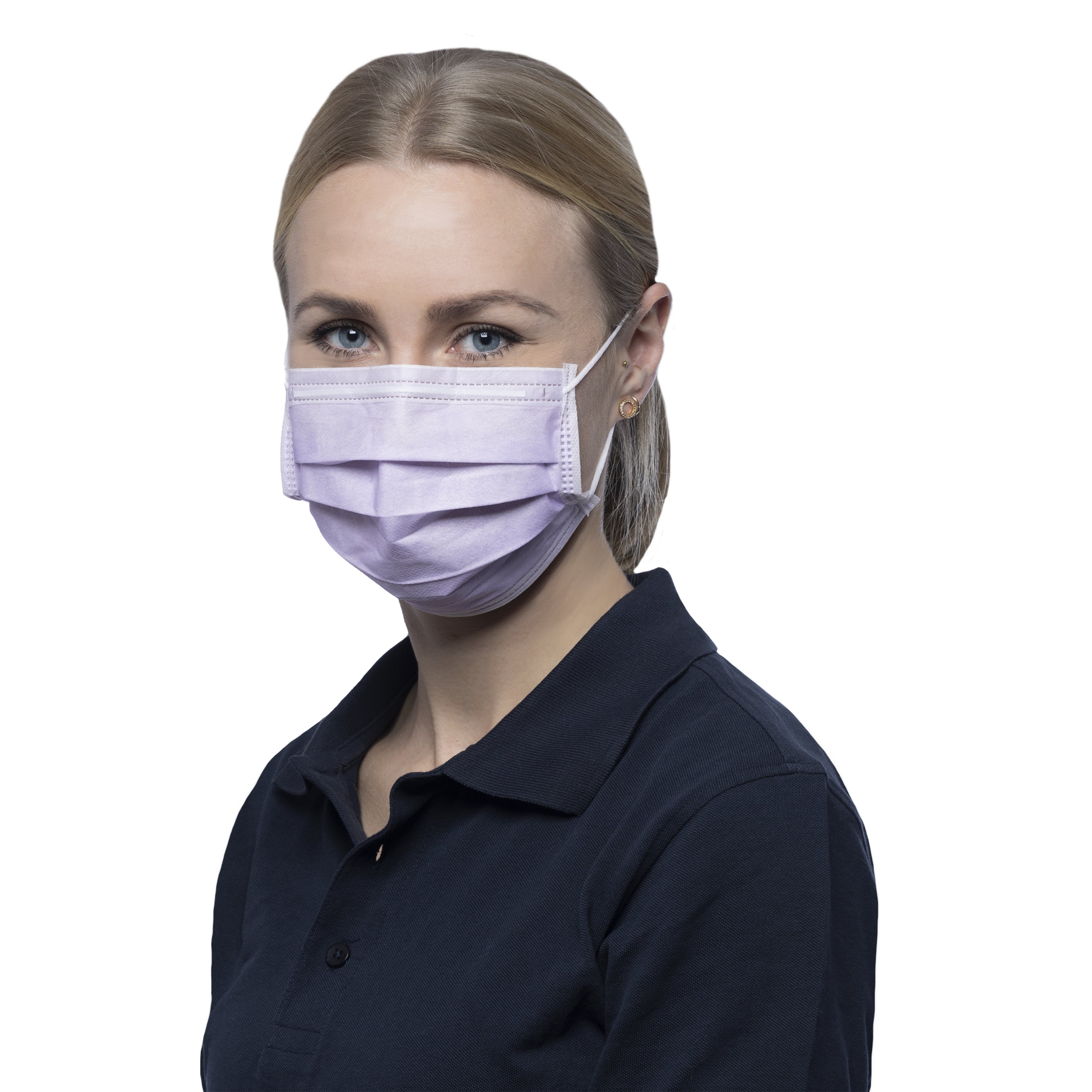 NITRAS SOFT PROTECT, medizinische Gesichtsmaske, lavendel, EN 14683, Box à 50 Stück