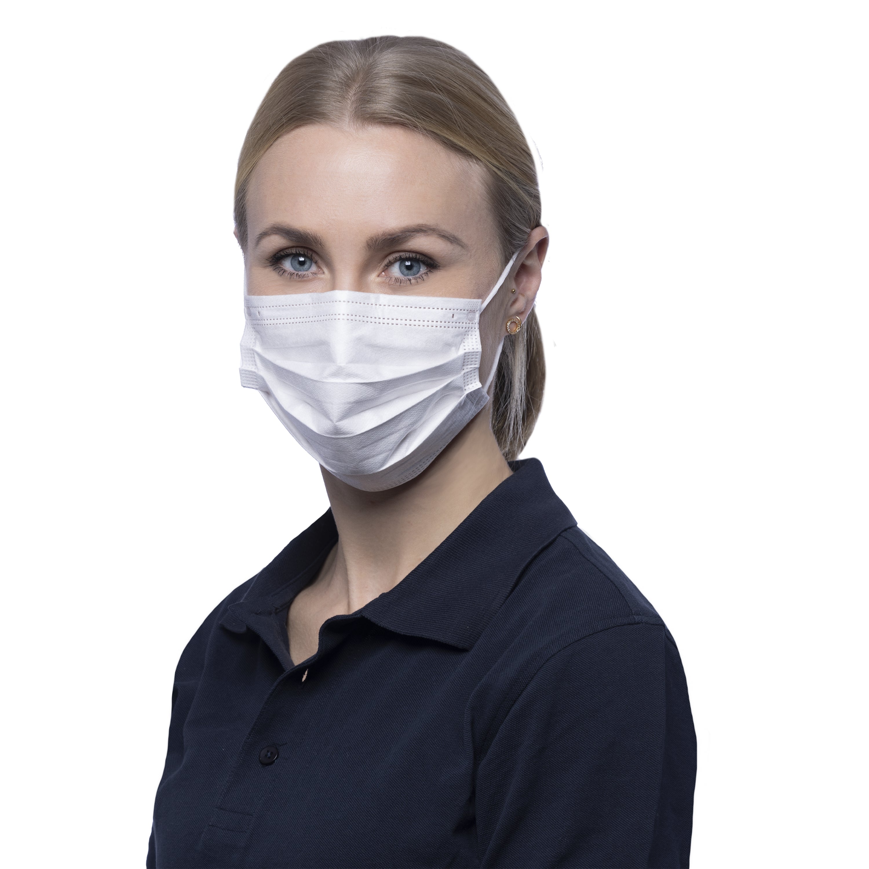 NITRAS SOFT PROTECT, medizinische Gesichtsmaske, weiß, EN 14683, Box à 50 Stück
