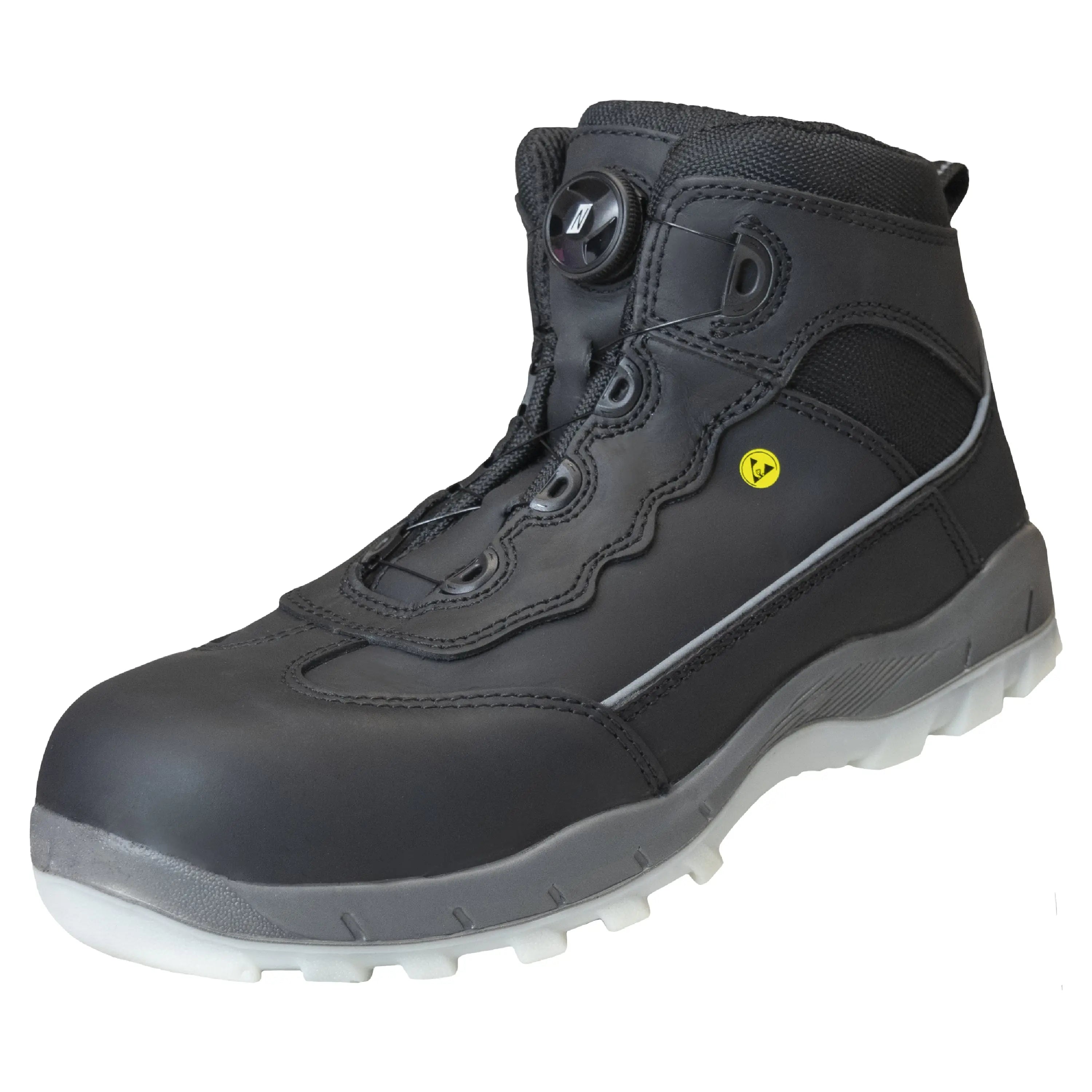 NITRAS SPORT STEP MID FIT, Sicherheitsstiefel, halbhoch, schwarz, EN ISO 20345, EN IEC 61340-4-3, DGUV Regel 112-191 - KERA Arbeitsschutz
