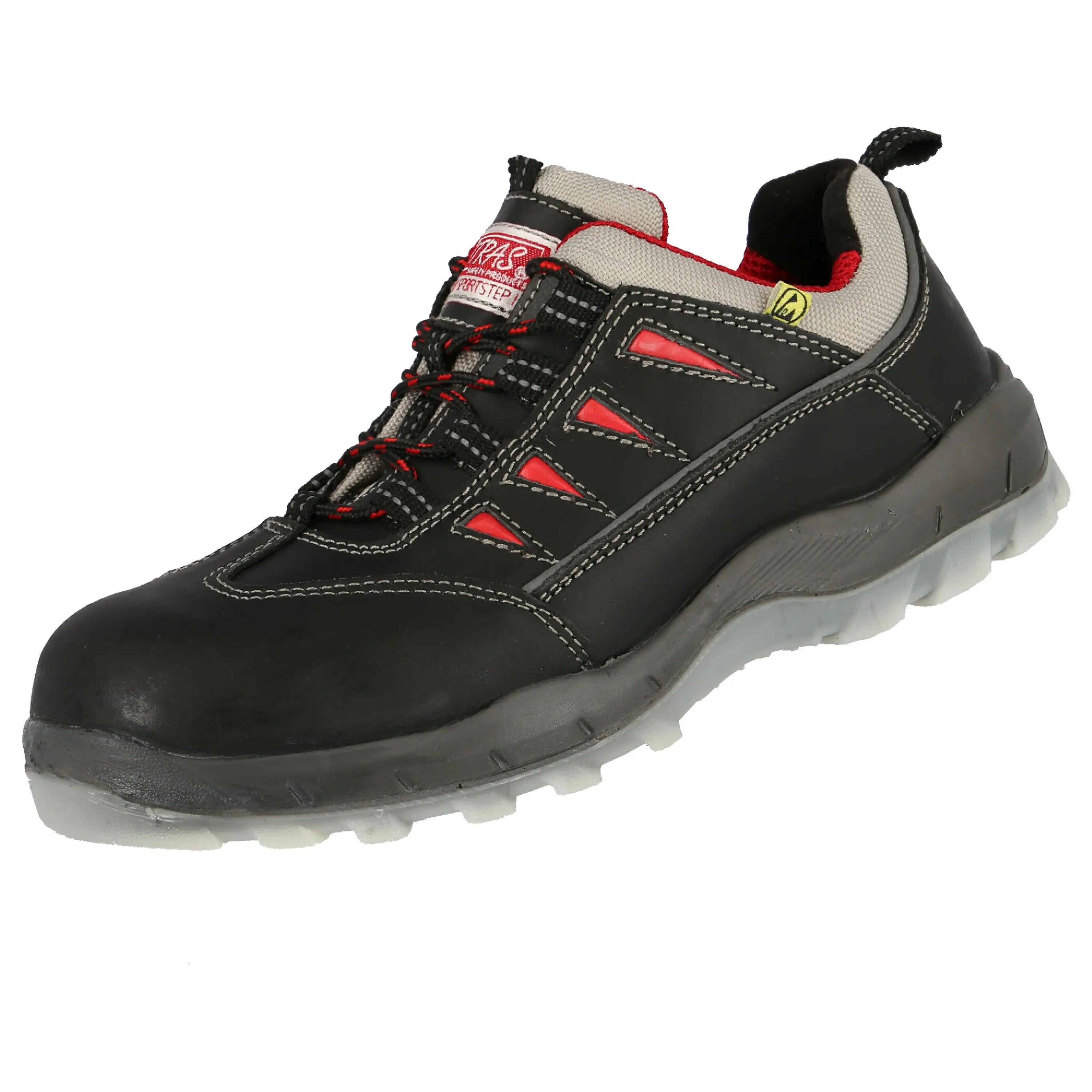 NITRAS SPORT STEP, S3 Sicherheitshalbschuhe, schwarz, EN ISO 20345, EN 61340-4-3, DGUV Regel 112-191 - KERA Arbeitsschutz