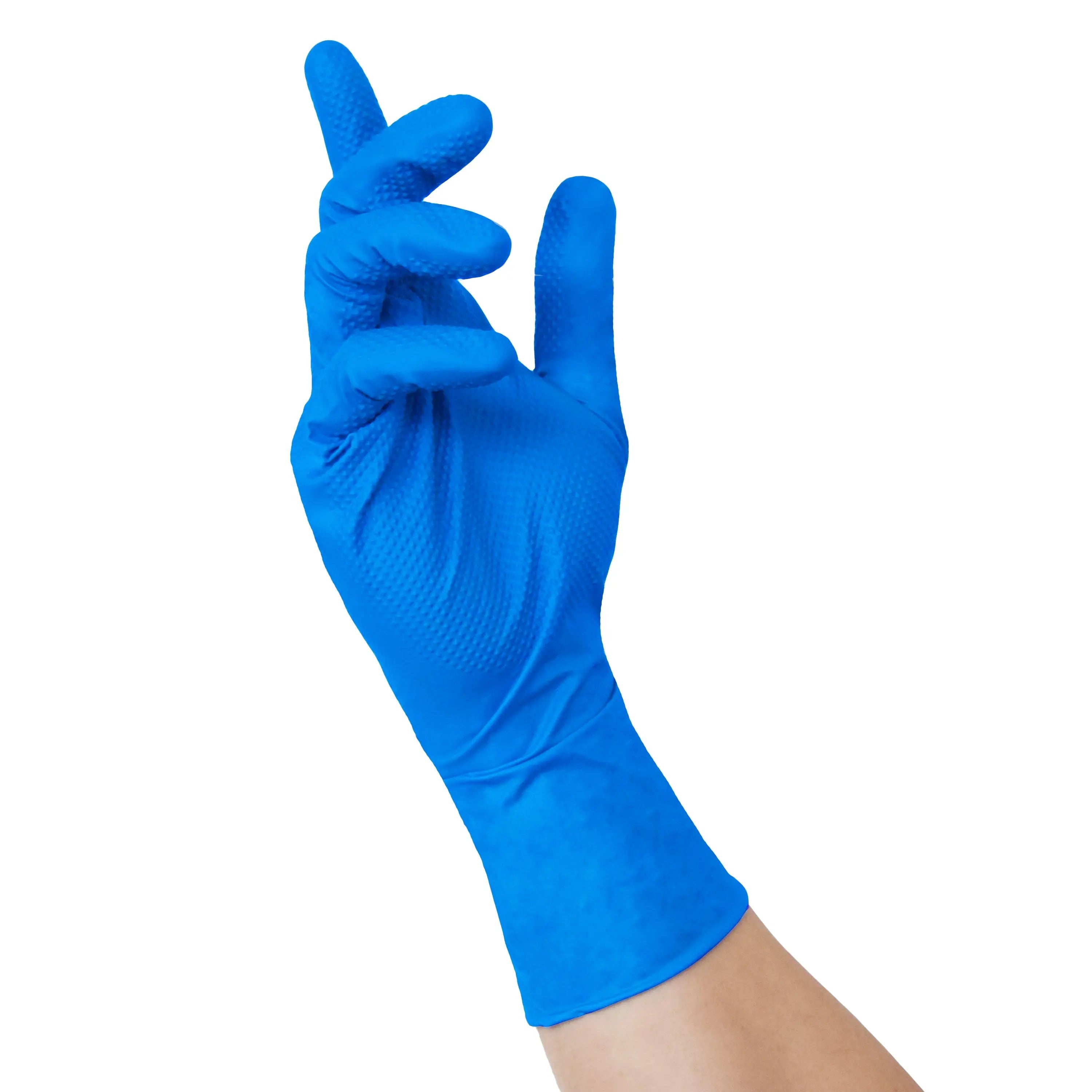 NITRAS TOUGH GRIP N 300, Nitril-Einmalhandschuhe, blau, EN ISO 374, Box à 50 Stück - KERA Arbeitsschutz