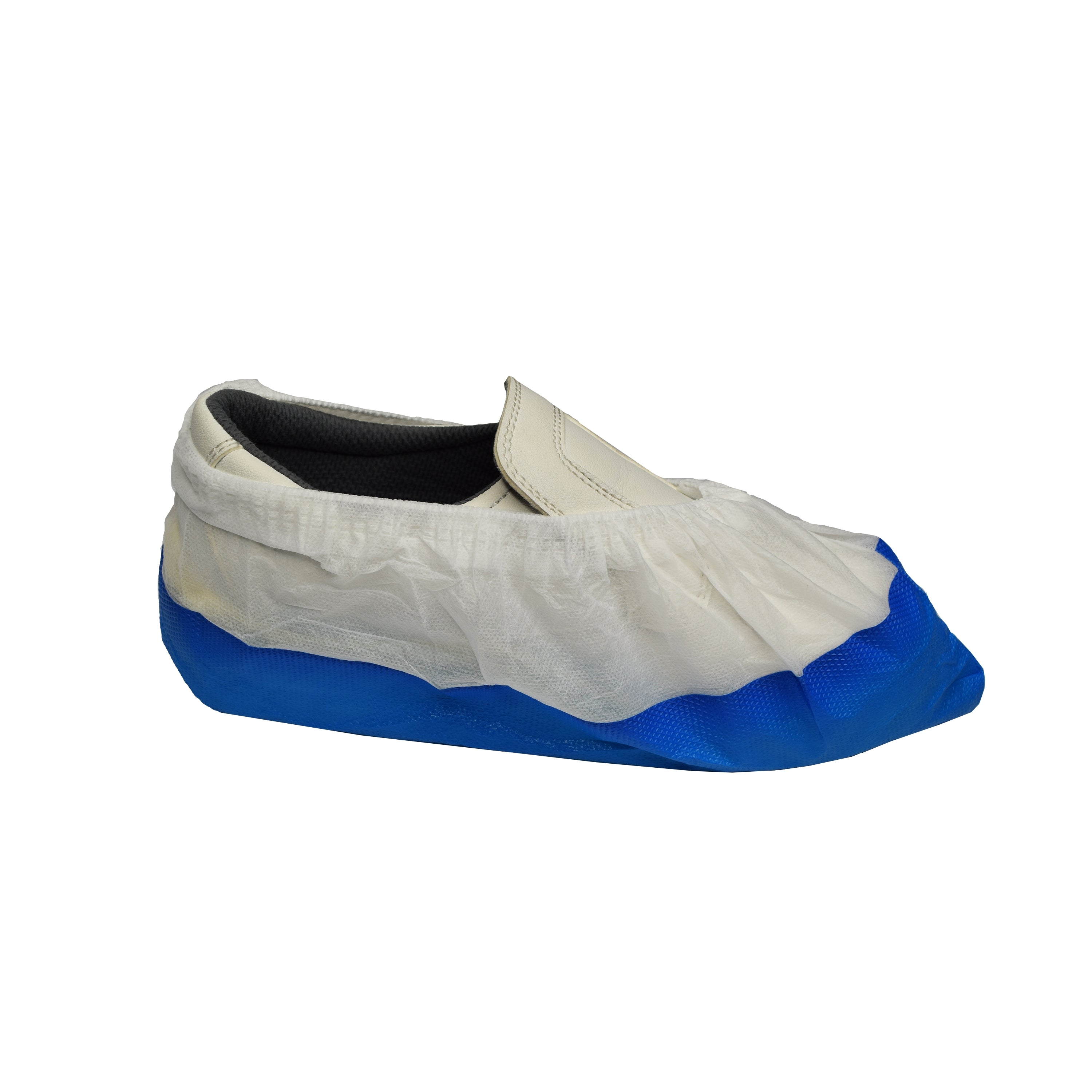 NITRAS Überschuhe mit CPE-Laufsohle, weiß / blau, im Karton 800 Stück