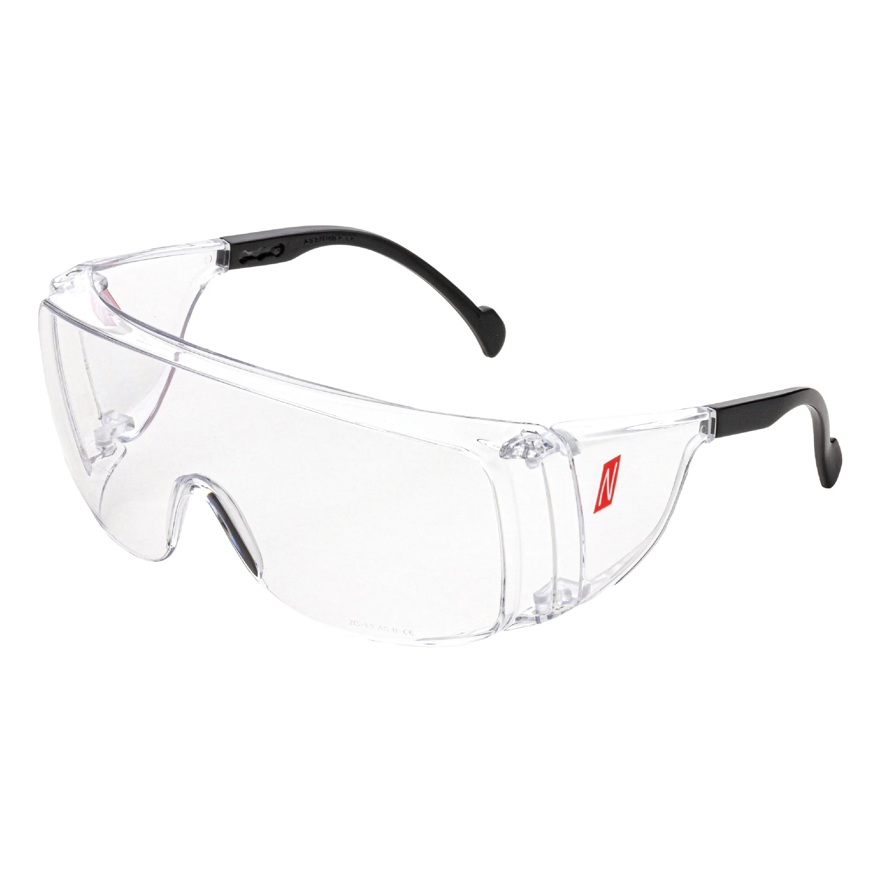 NITRAS VISION PROTECT OTG, Schutzbrille, schwarz / transparent, EN 166 - KERA Arbeitsschutz
