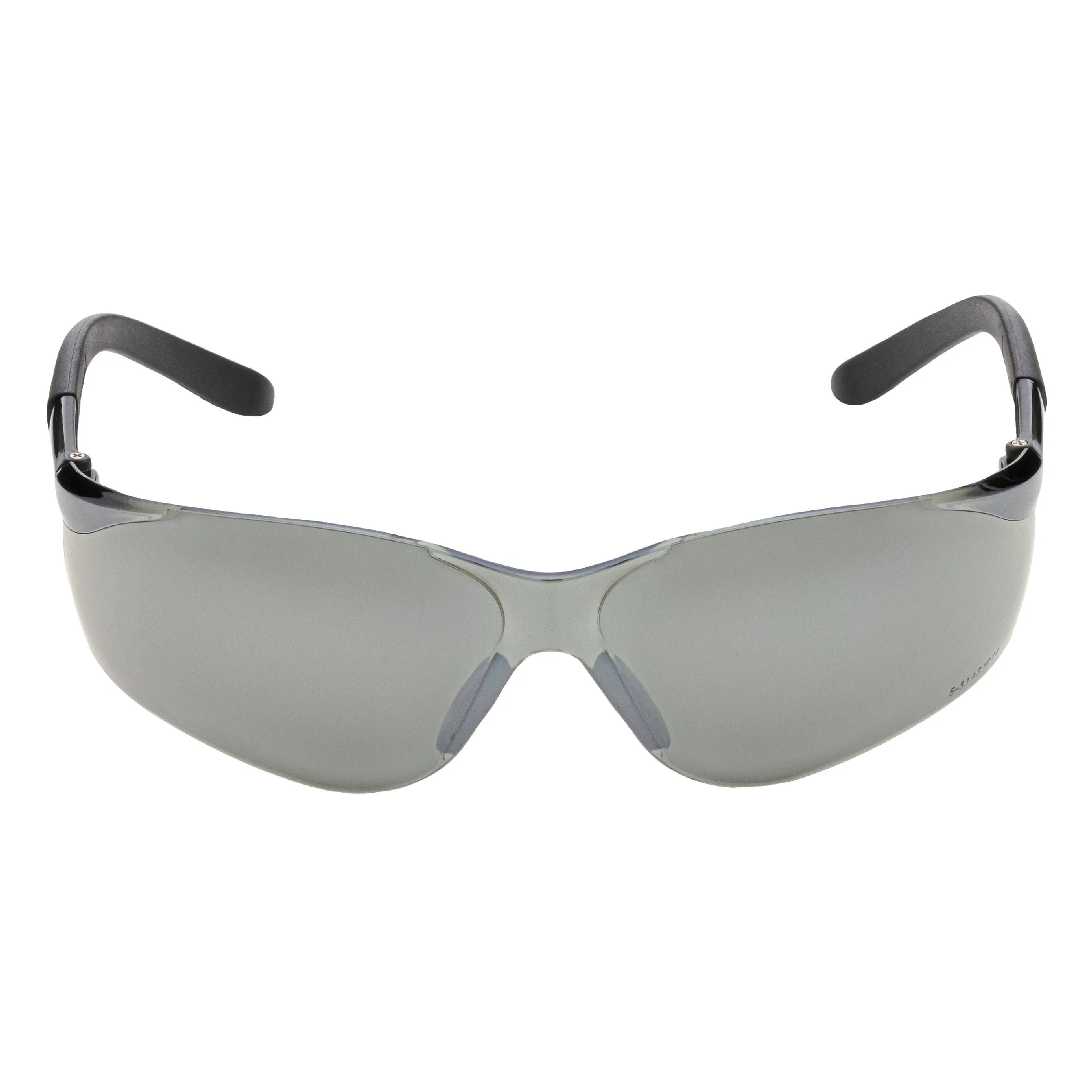 NITRAS VISION PROTECT, Schutzbrille, schwarz / schwarz, silber verspiegelt, EN 166 - KERA Arbeitsschutz