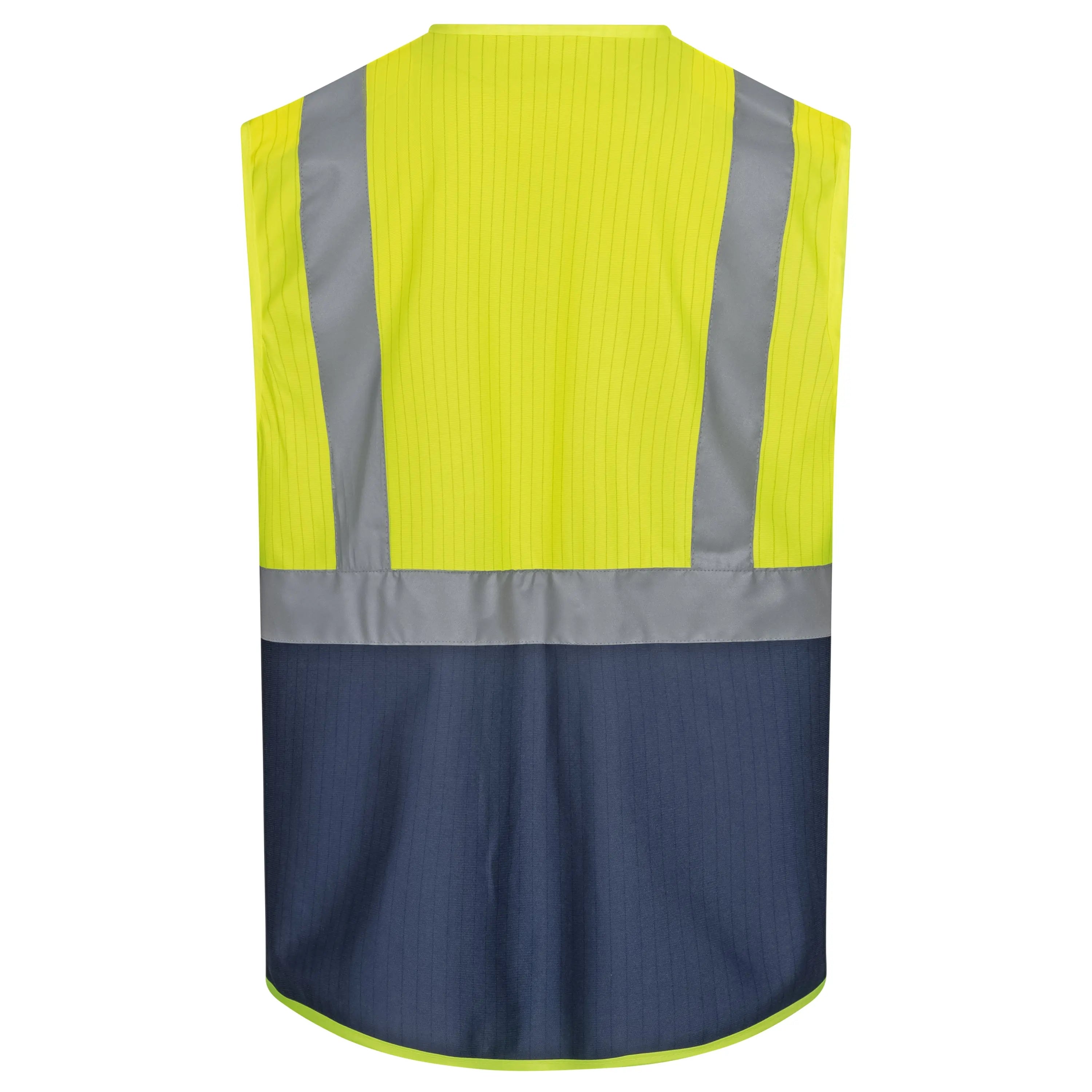 NITRAS Warnschutz-Weste, neongelb/marineblau (Farbcode: 4021), EN ISO 13688, EN ISO 20471, EN 1149 - KERA Arbeitsschutz