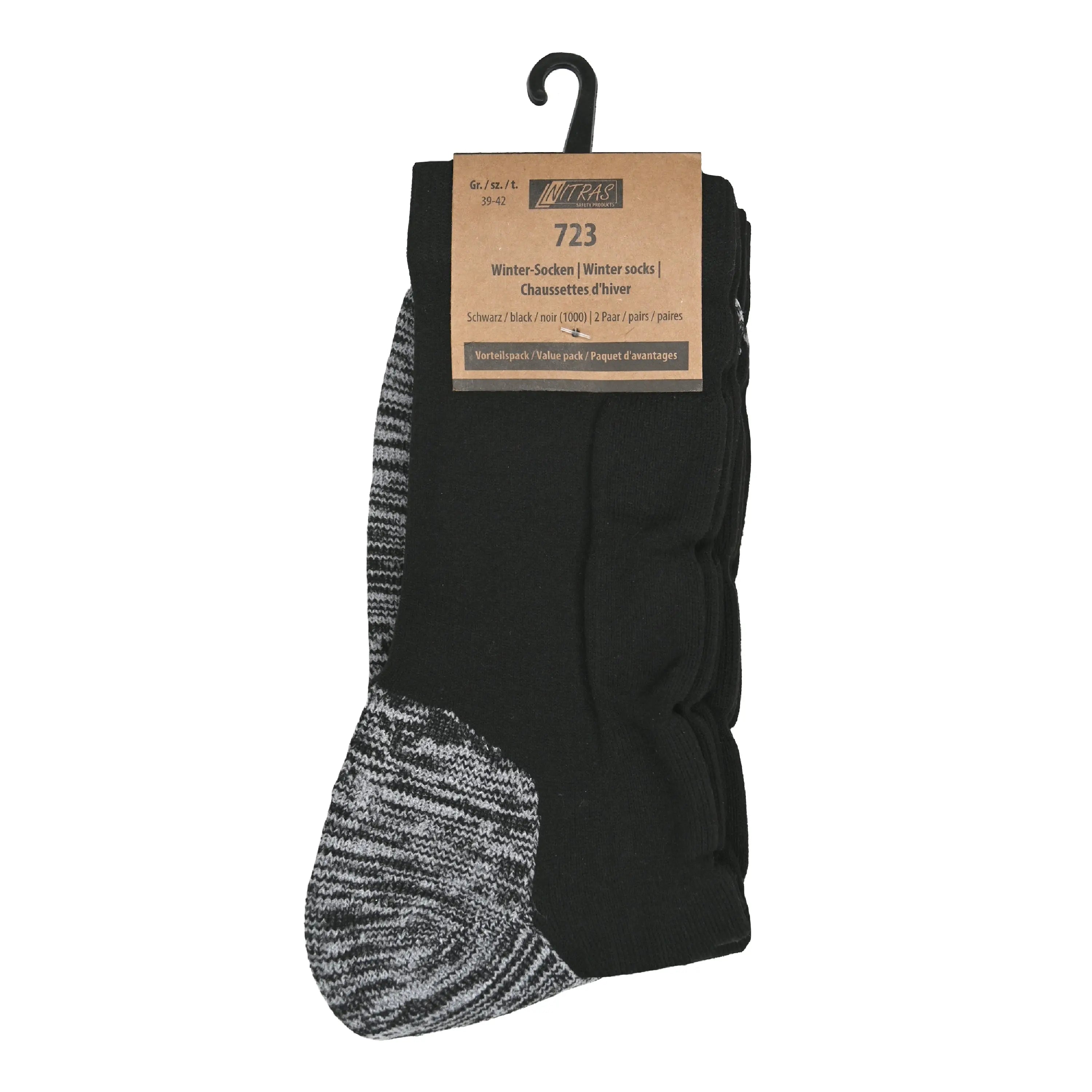 NITRAS Winter-Socken, schwarz, OEKO-TEX - KERA Arbeitsschutz