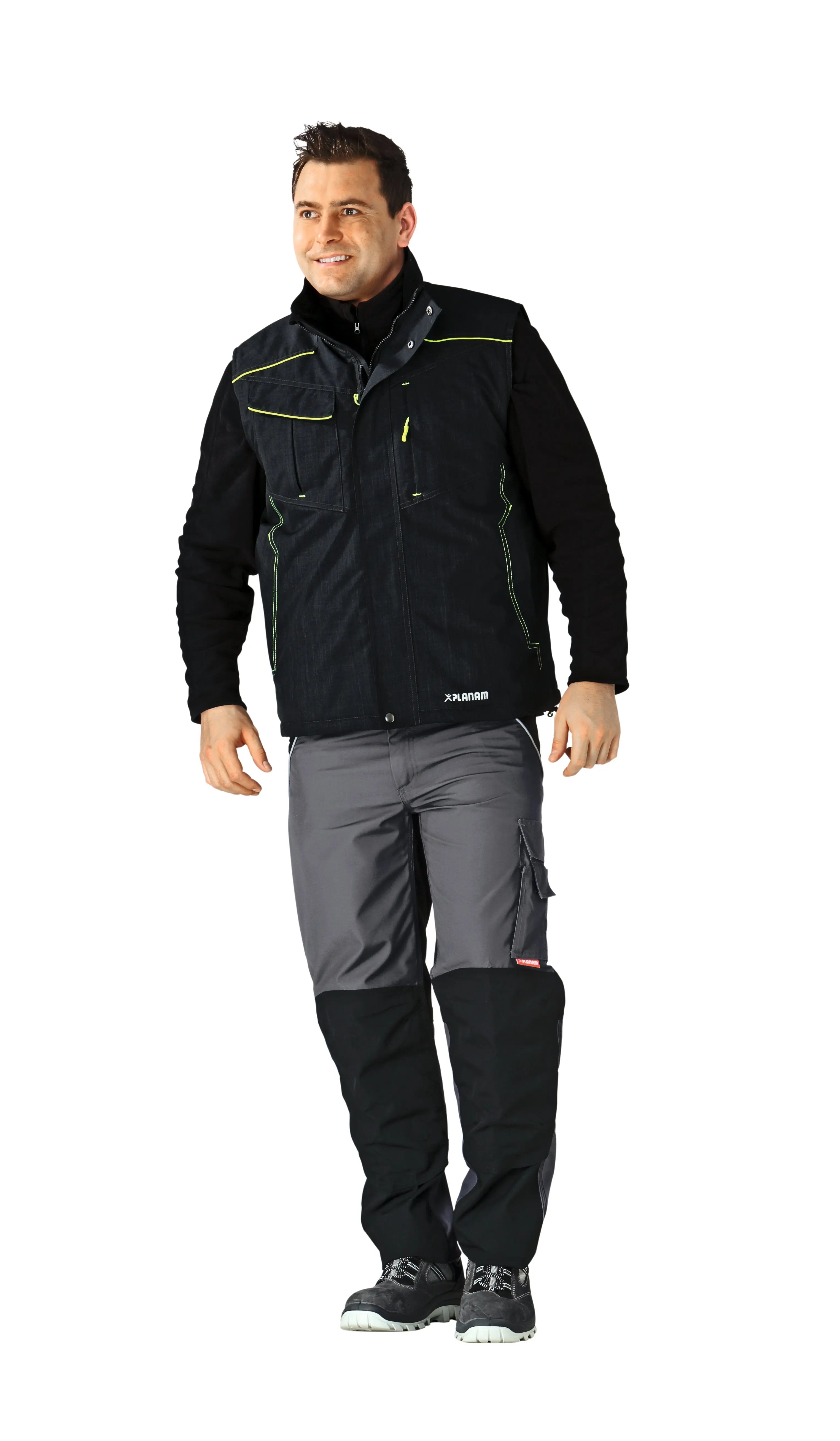 Neon Weste Herren Frühling Planam grau - KERA Arbeitsschutz