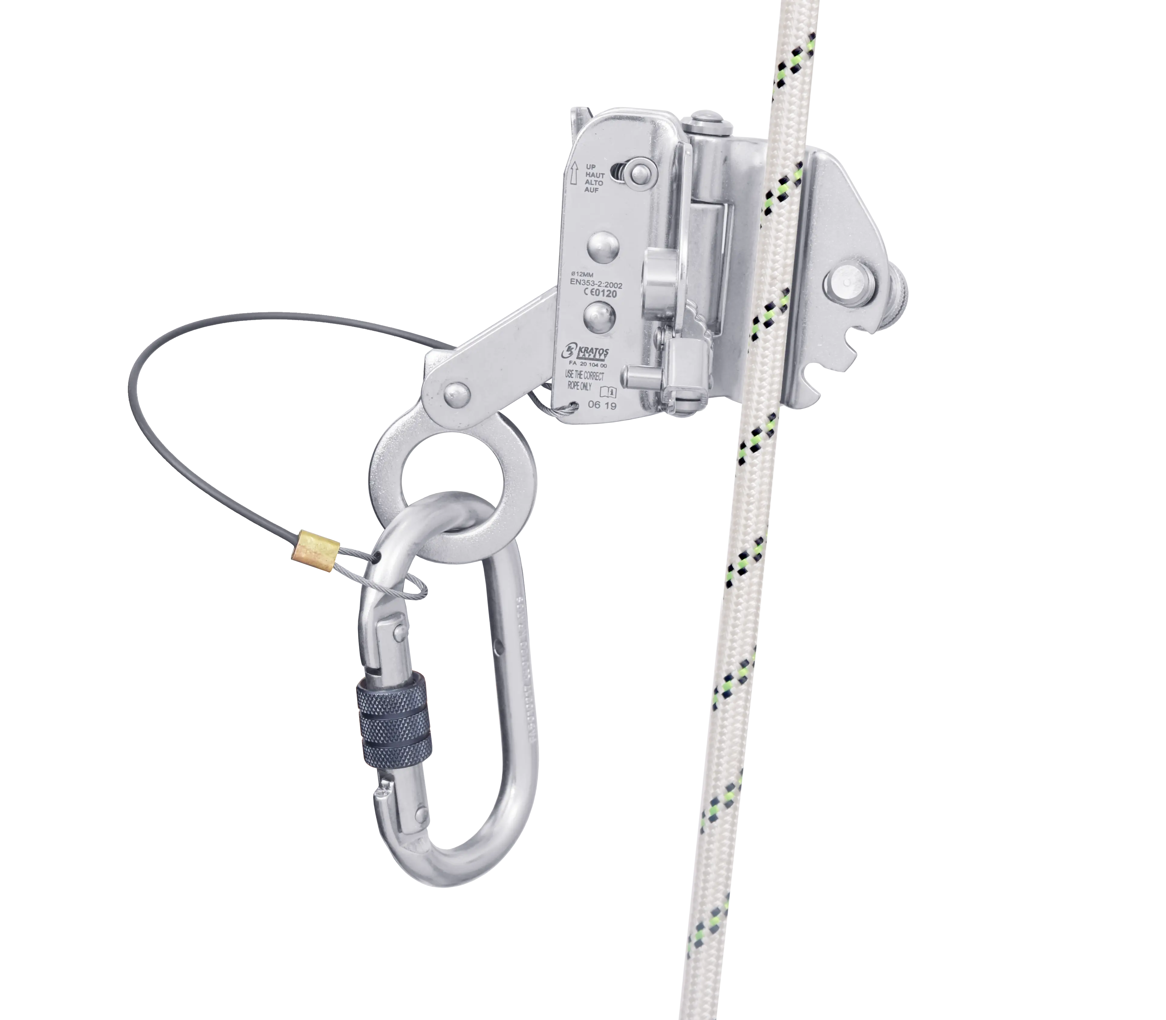 OLLY, Mitlaufendes Auffanggerät für Kernmantelseil