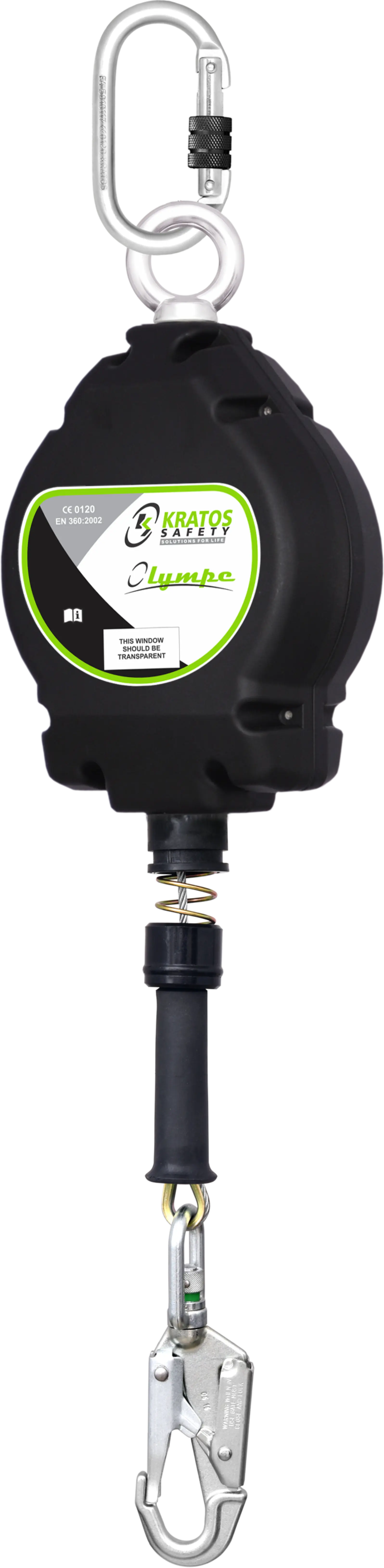 OLYMPE Höhensicherungsgerät Aluminiumgehäuse mit verzinktem Stahlseil Länge 6 m