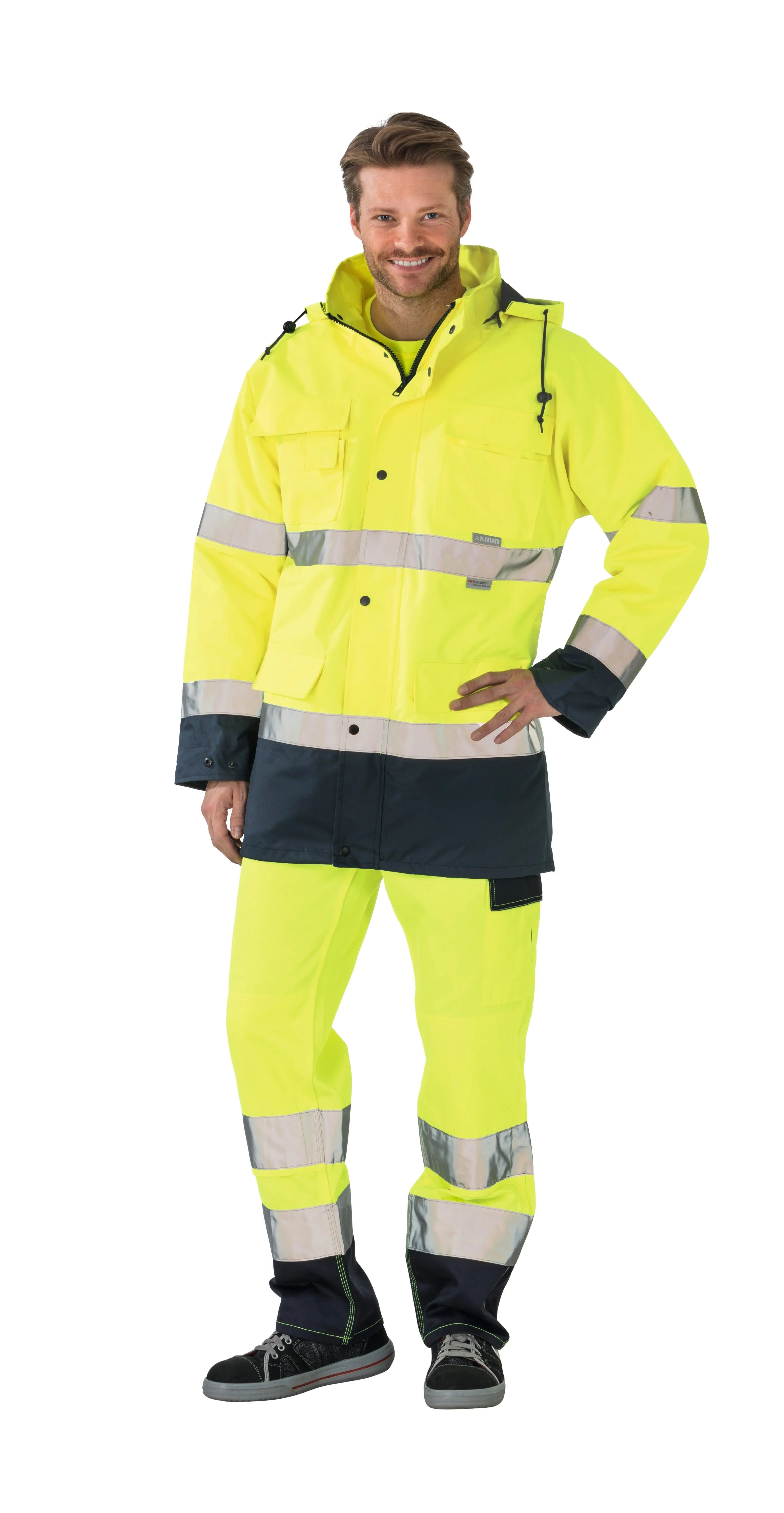 Parka 2-farbig Herren Ganzjährig Planam orange - KERA Arbeitsschutz