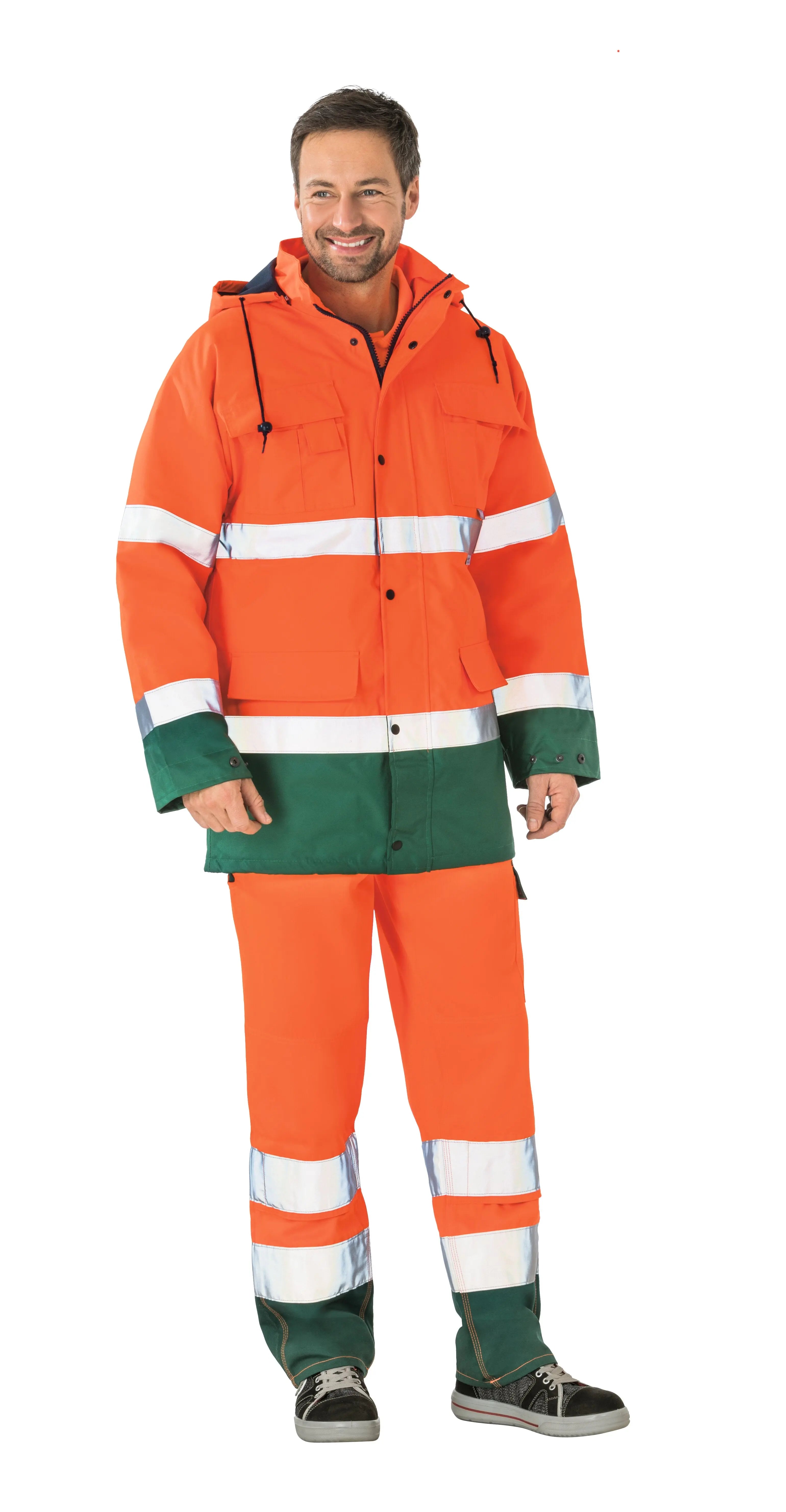 Parka 2-farbig Herren Ganzjährig Planam orange - KERA Arbeitsschutz
