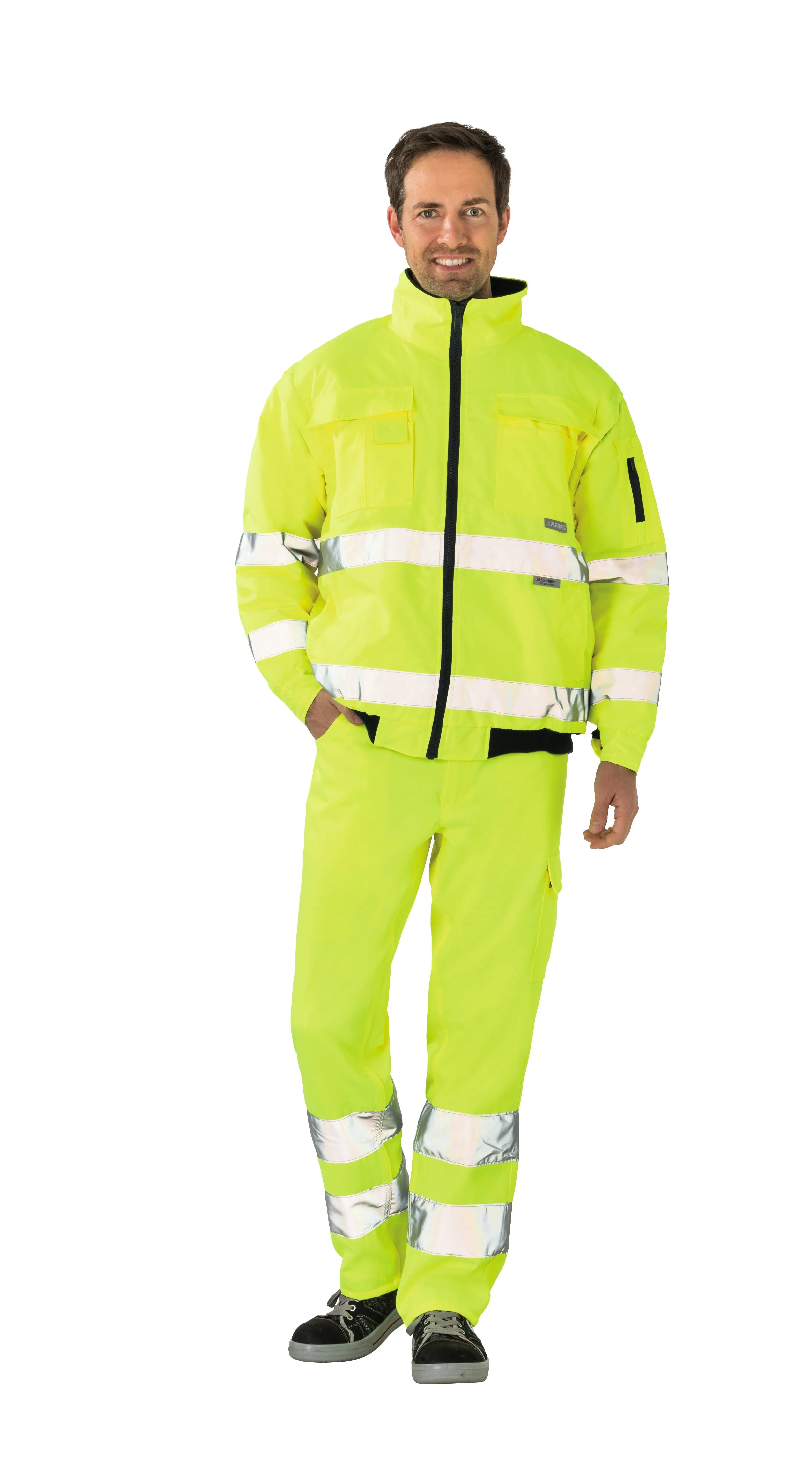 Pilotenjacke uni Herren Ganzjährig Planam uni gelb - KERA Arbeitsschutz