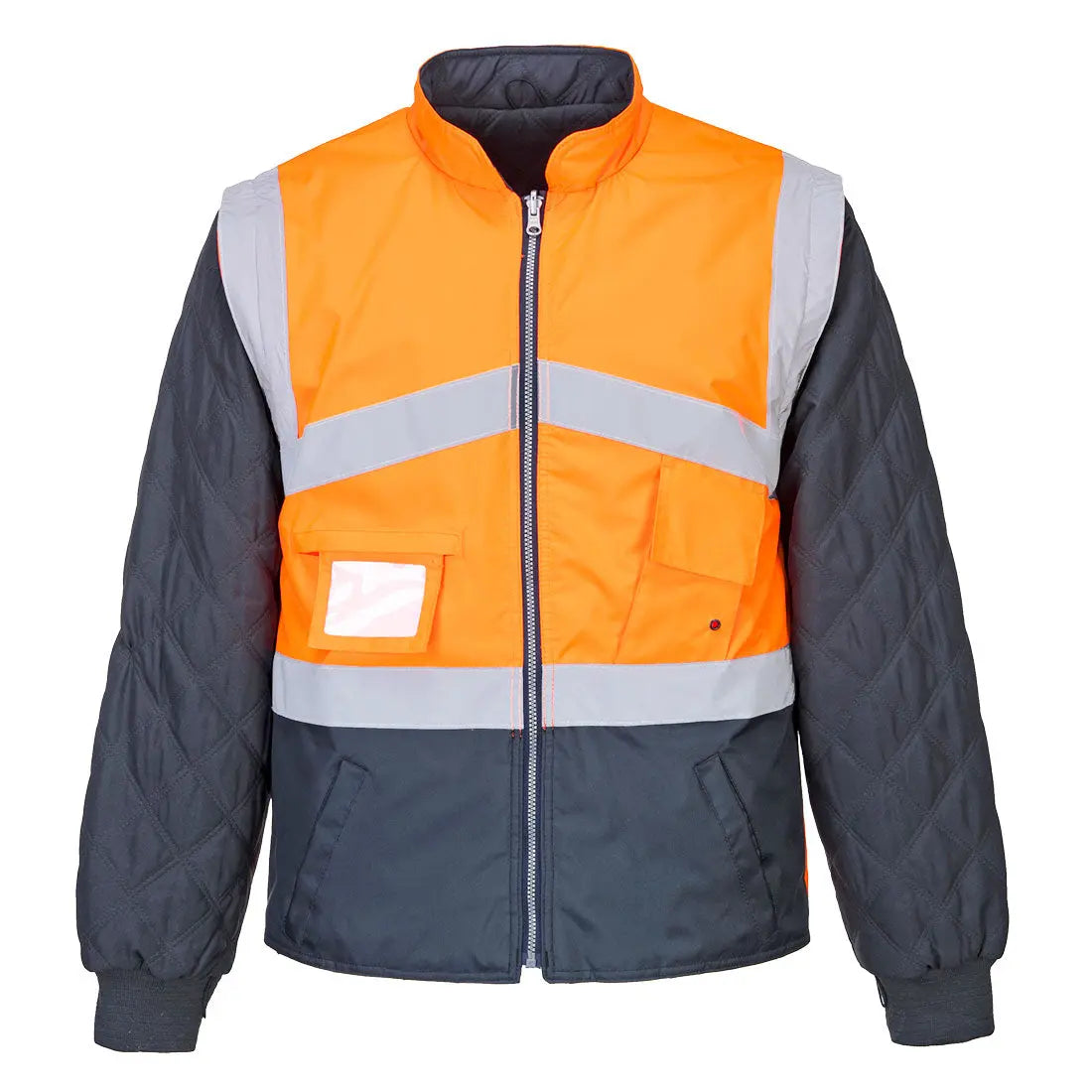 Atmungsaktive Warnschutz 2-in-1-Wendejacke mit Kontrast S769 KERA-Arbeitsschutz