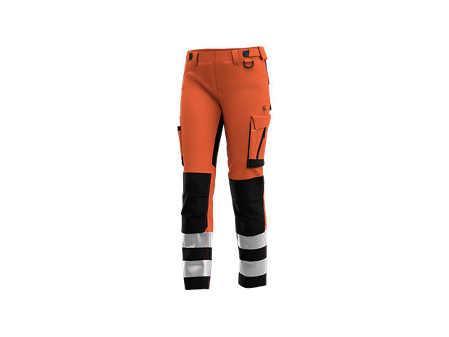 Arbeitshosen Orange/Schwarz Safety Jogger Workwear SCUTI HV TROUSERS W