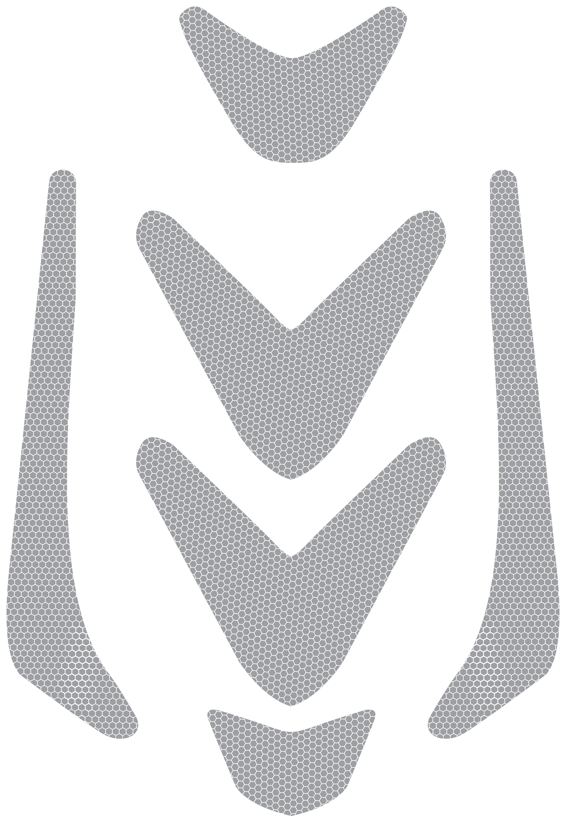 Set mit reflektierenden Aufklebern für die Helme FOX und WOLF