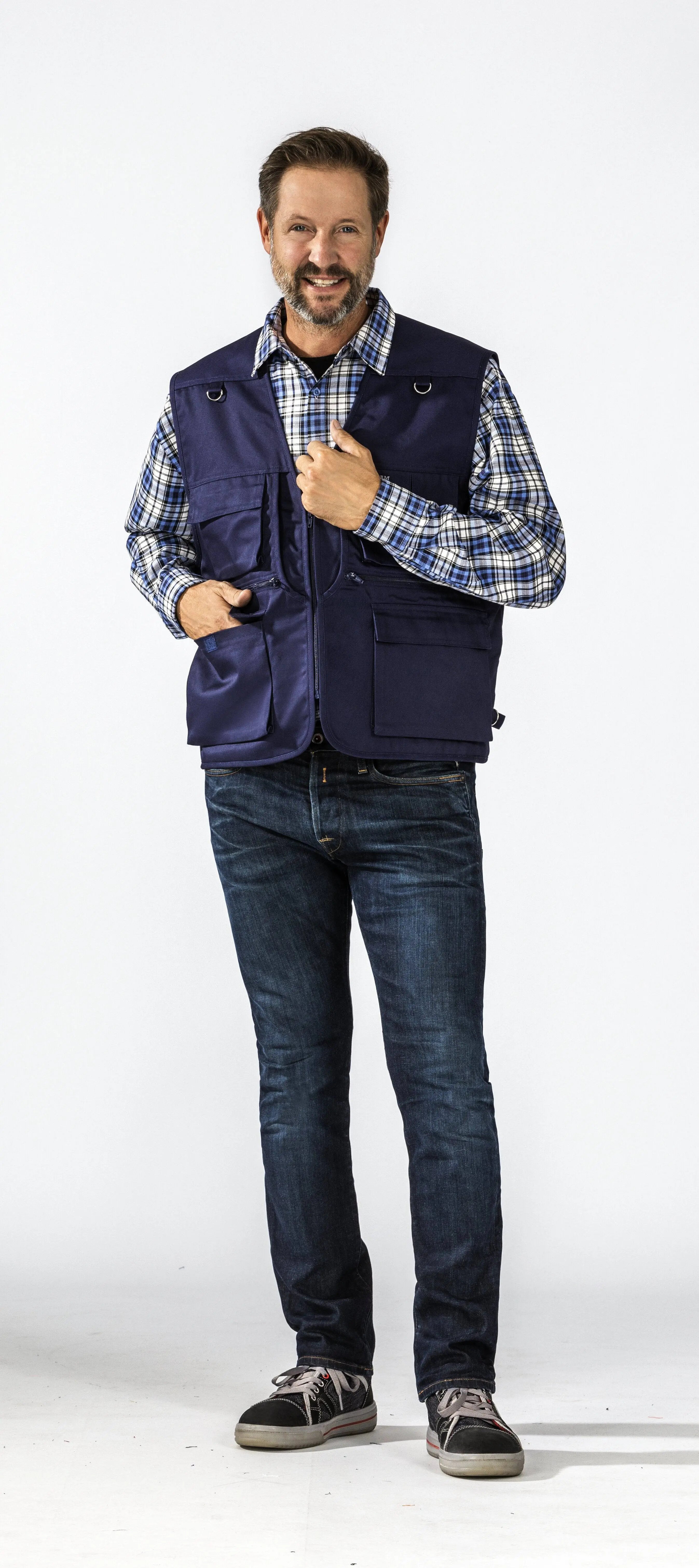 Sommer Weste Herren Ganzjährig Planam marine - KERA Arbeitsschutz