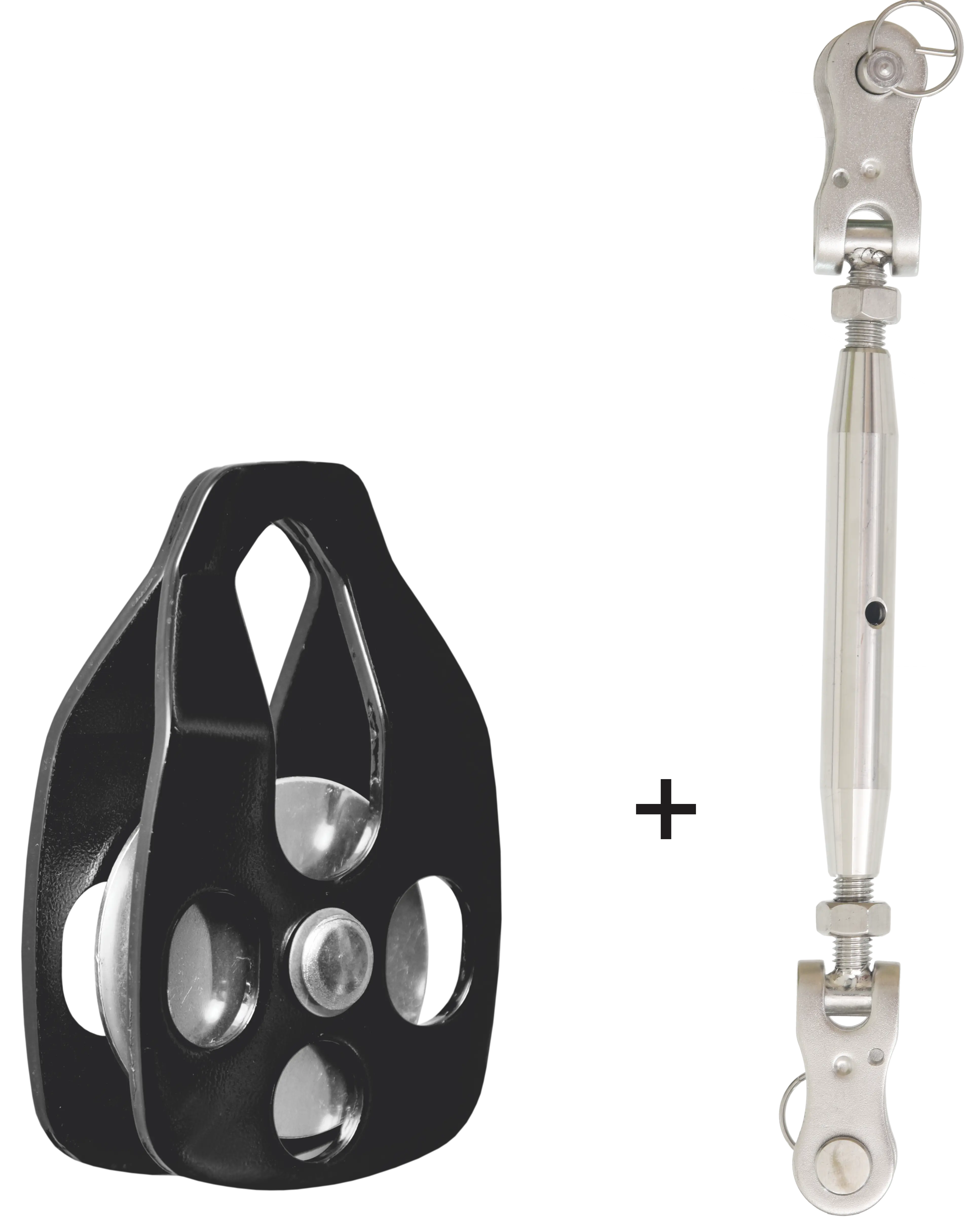 Spanner und Umlenkrolle für TYROLL blockierende Umlenkrolle