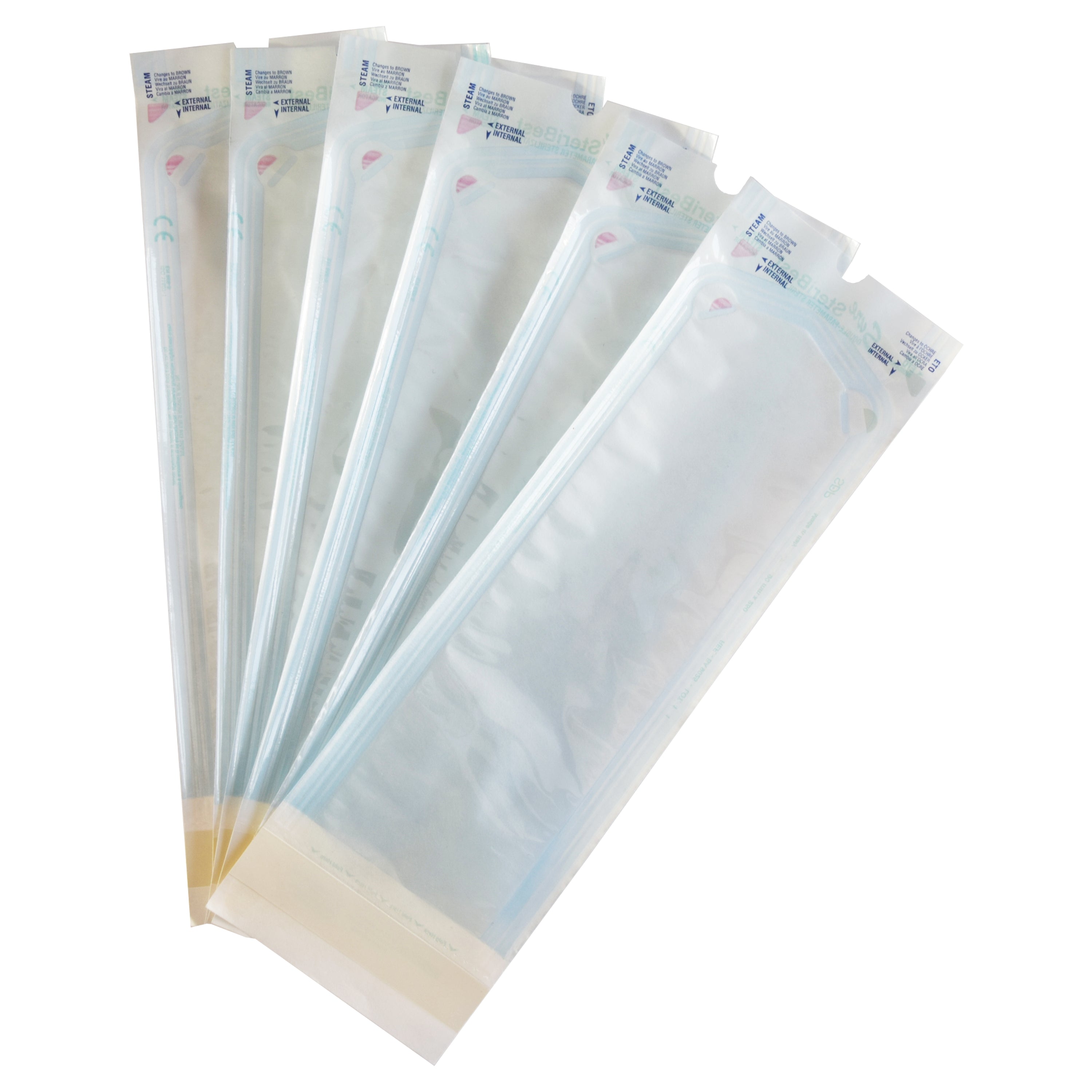 Sterilisationsbeutel, blau, Box à 200 Stück