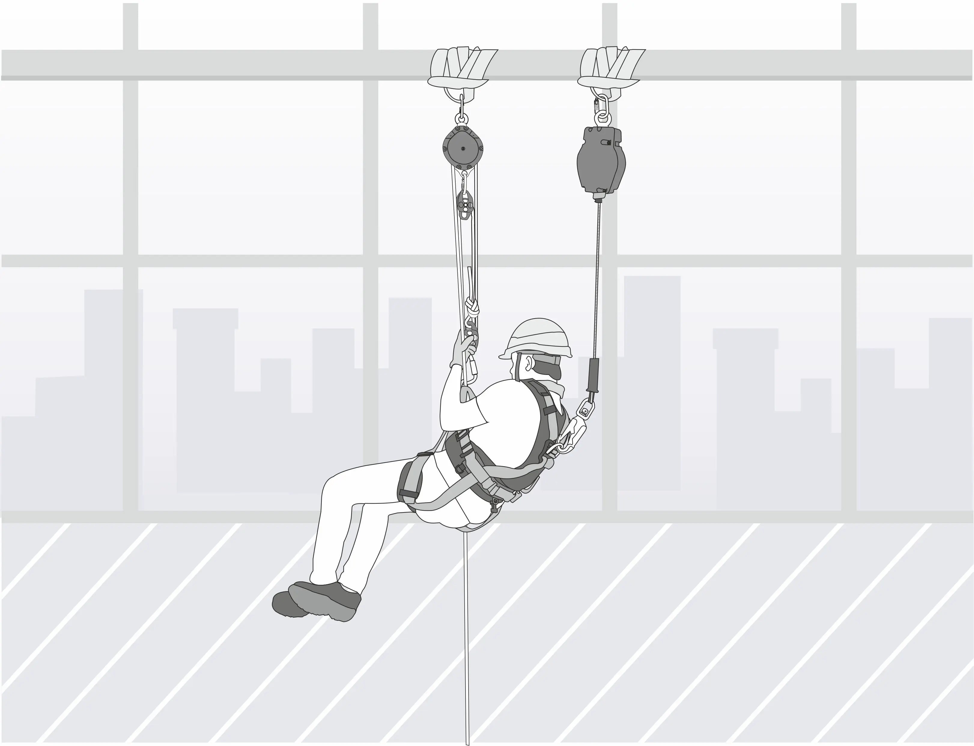 TYROLL, blockierende Umlenkrolle