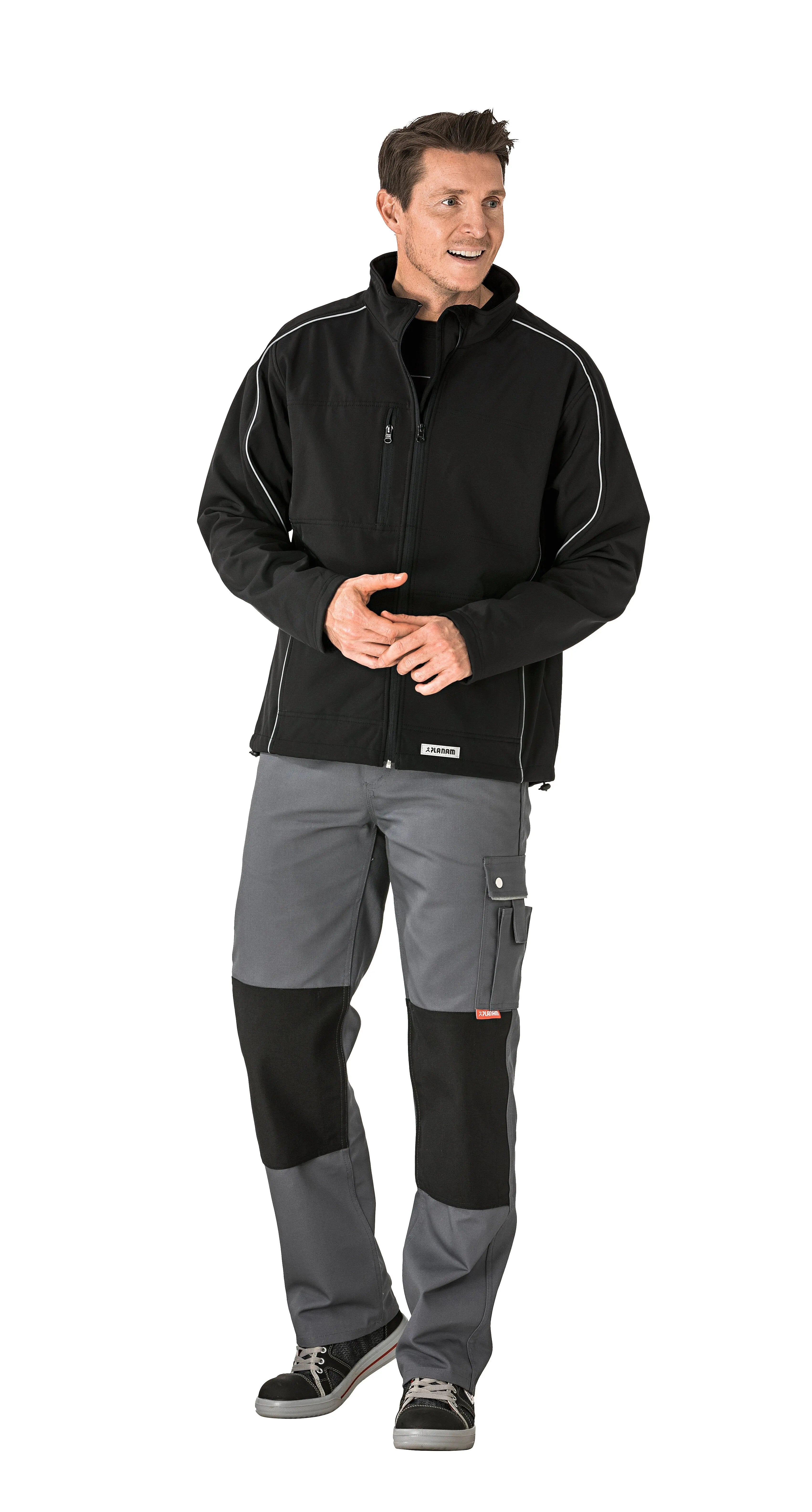 Twilight Softshelljacke Herren Ganzjährig, Frühling, Herbst Planam schwarz - KERA Arbeitsschutz