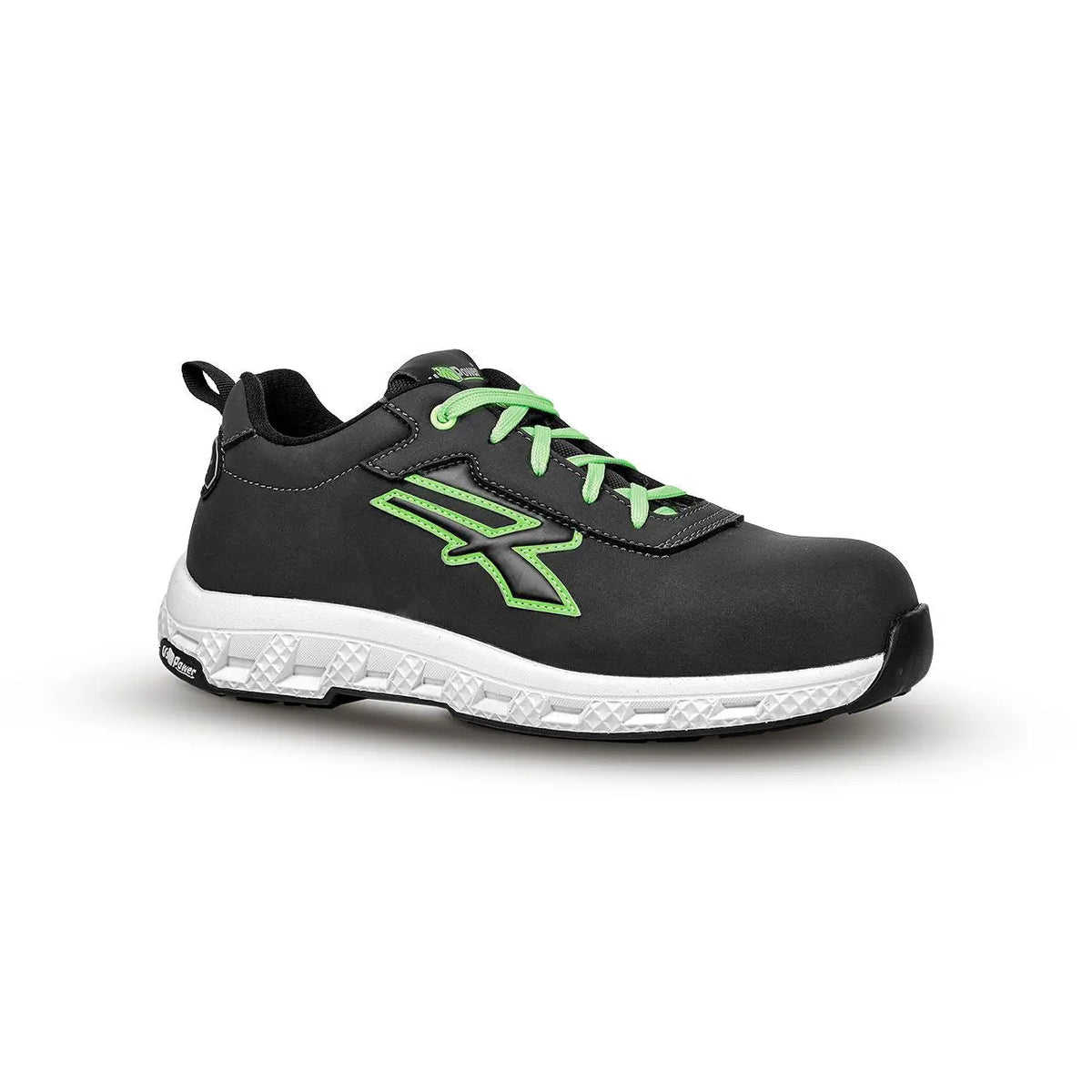 U-Power Sicherheitshalbschuhe S3S ADAK ESD BLACK / VERDE FLUO