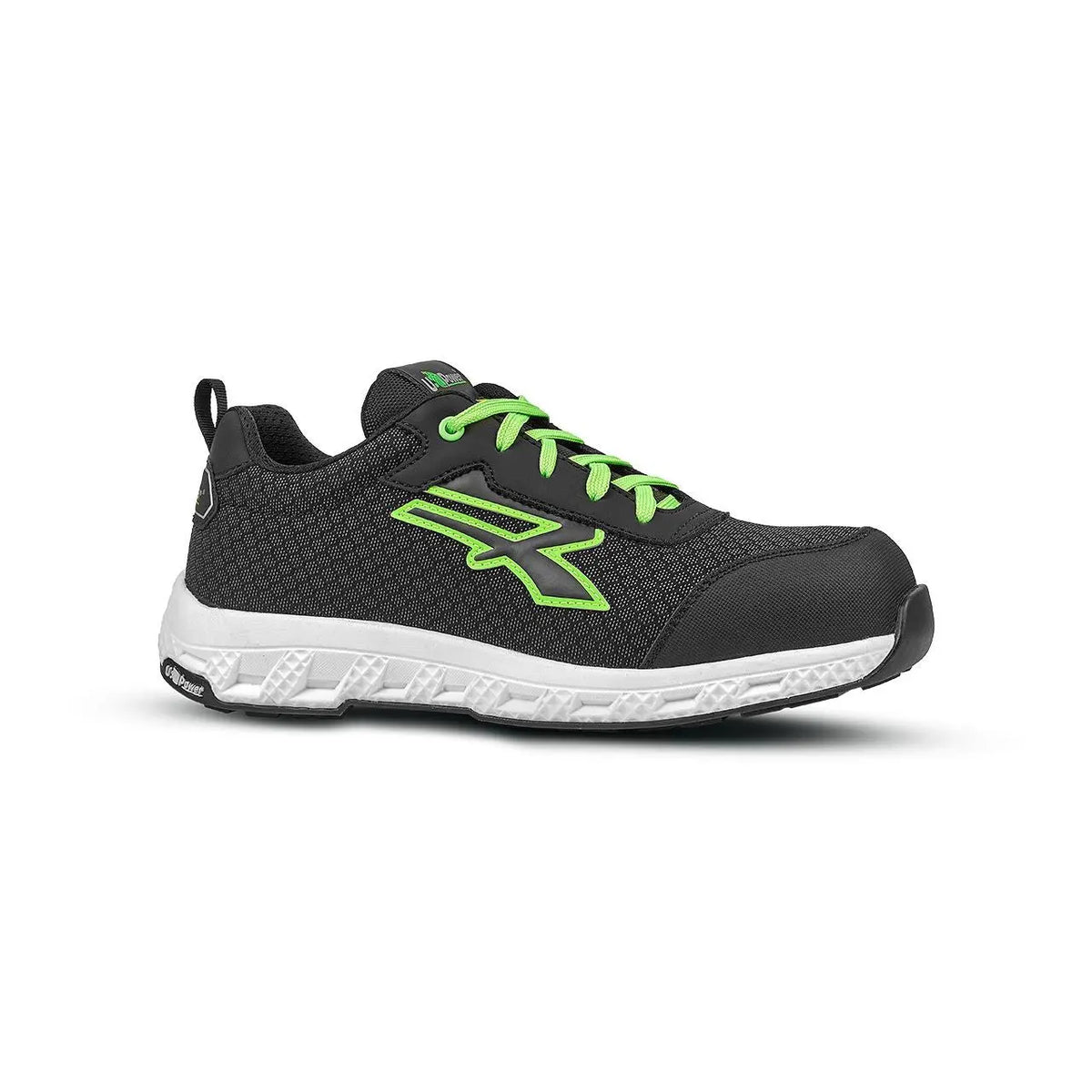 U-Power Sicherheitshalbschuhe S3S MITCH ESD BLACK / VERDE FLUO