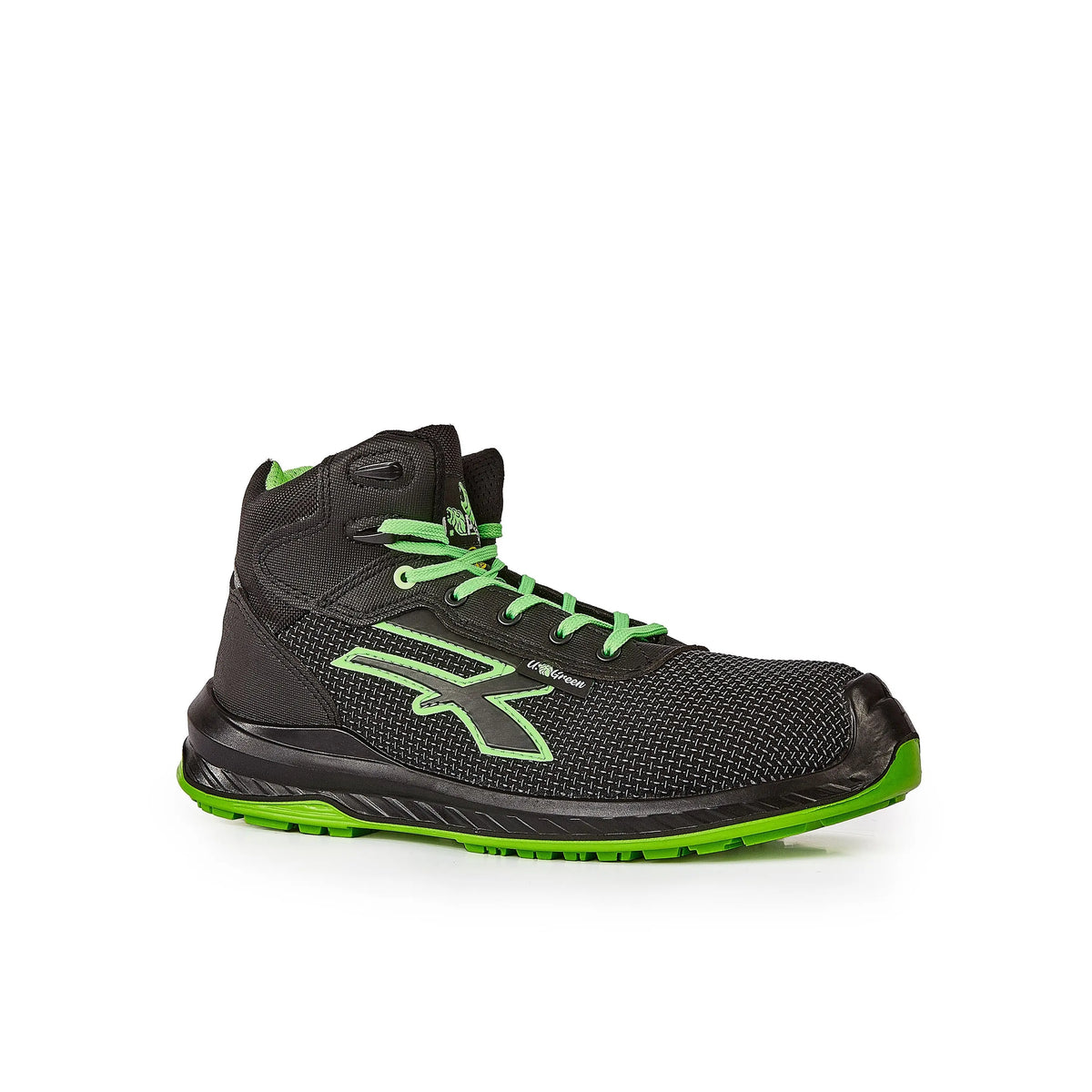 U-Power Sicherheitshochschuhe S3S LAKE UK s ESD BLACK / VERDE FLUOÂ