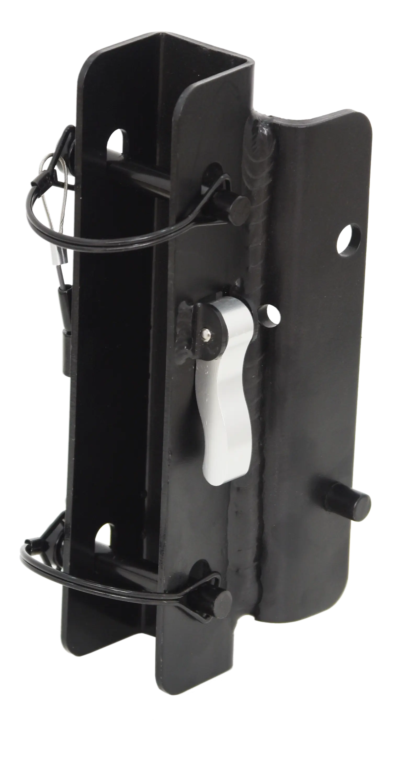 Universaladapterplatte zum Höhensicherungsgerätes mit integrierter Rettungsfunktion auf Dreibein mit Umlenkrollen-Doppelkopf