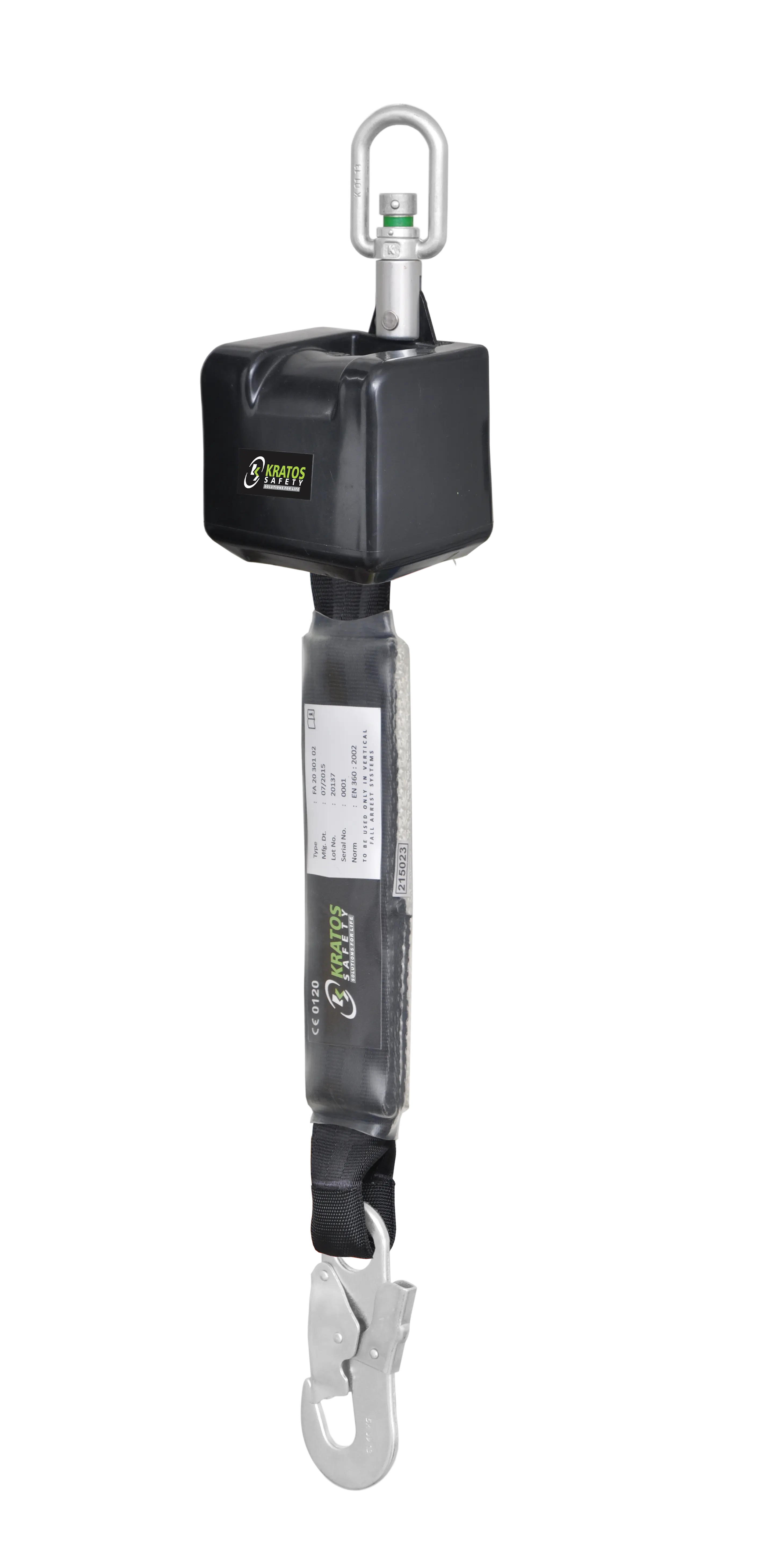 VORAS - Höhensicherungsgerät mit Gurtband Breite 50 mm, Länge 2,50 m