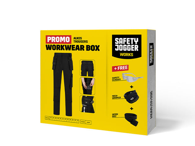 Arbeitshosen Schwarz Safety Jogger Workwear WORKWEAR BOX ALKES