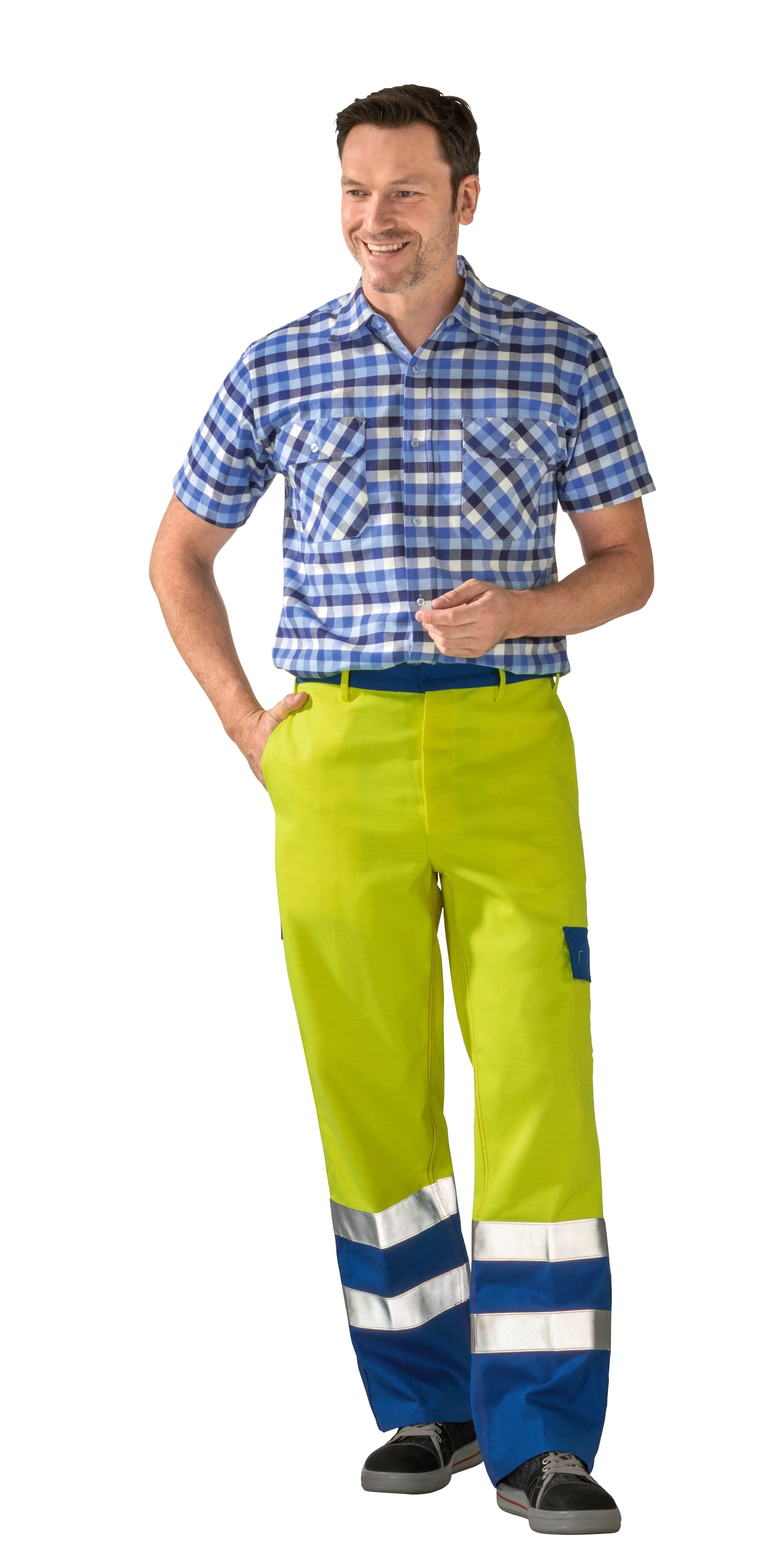 Warn Bundhose Herren Ganzjährig Planam gelb - KERA Arbeitsschutz