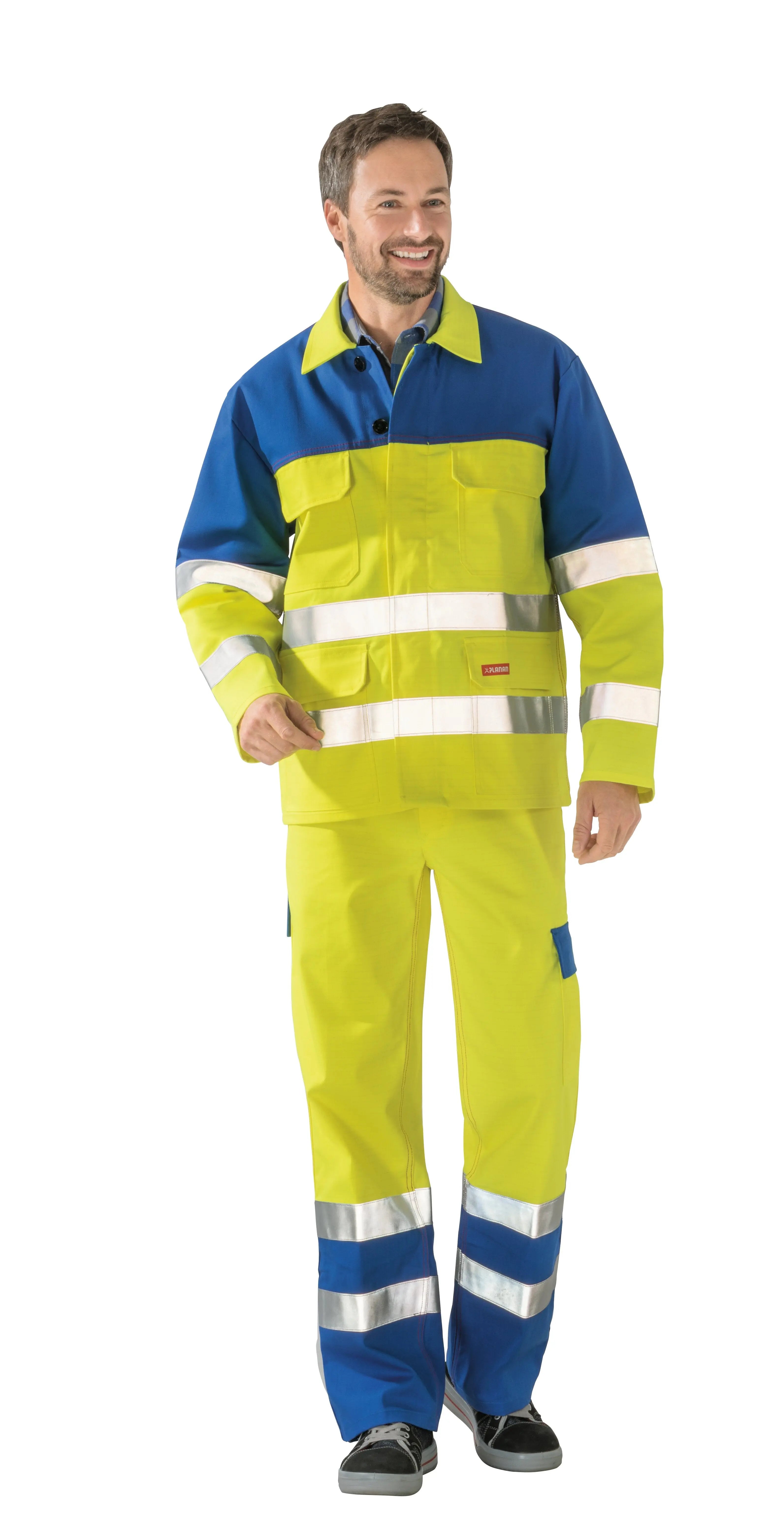 Warn Jacke 1-lagig Herren Ganzjährig Planam gelb - KERA Arbeitsschutz