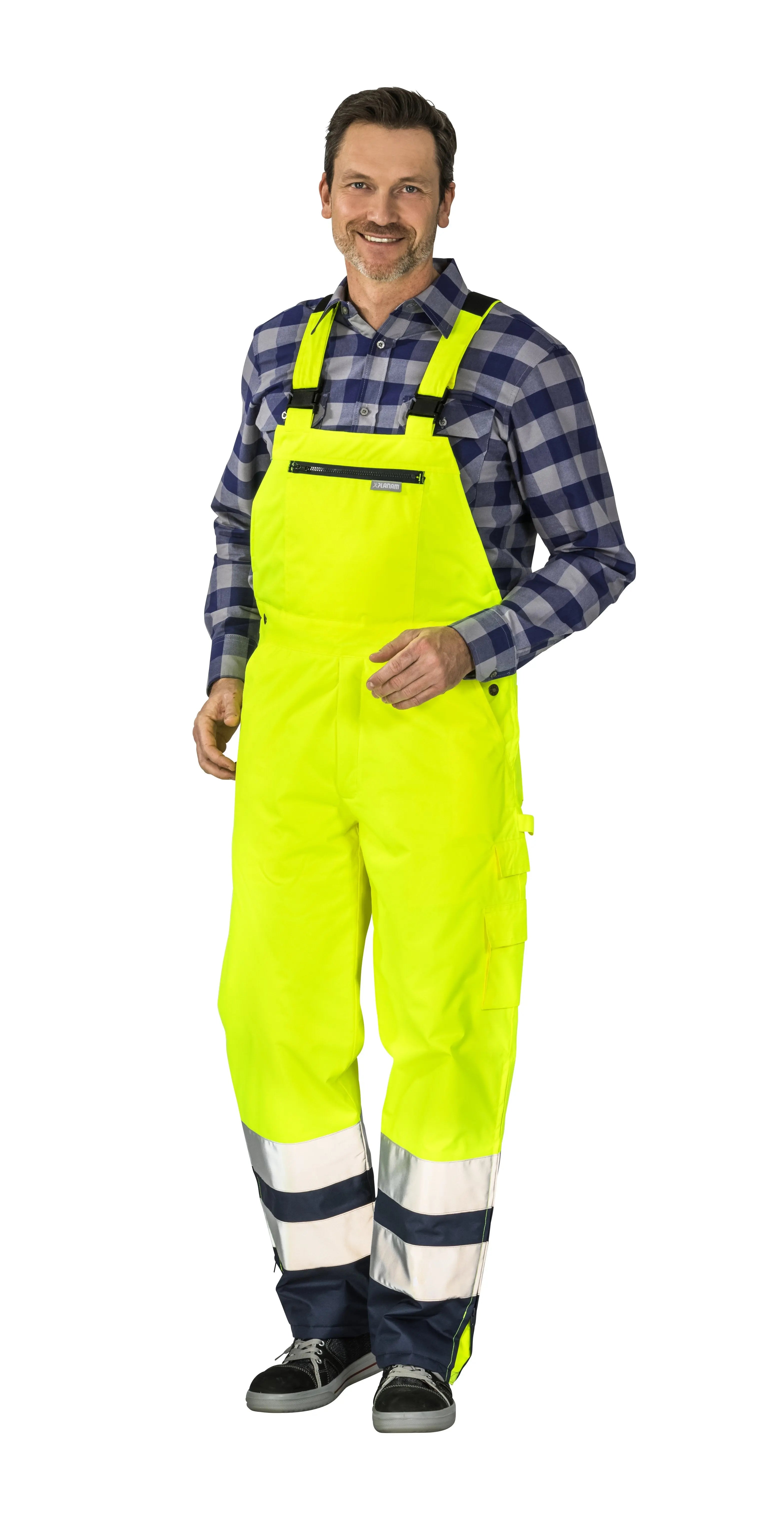 Winterlatzhose 2-farbig Herren Winter Planam gelb - KERA Arbeitsschutz