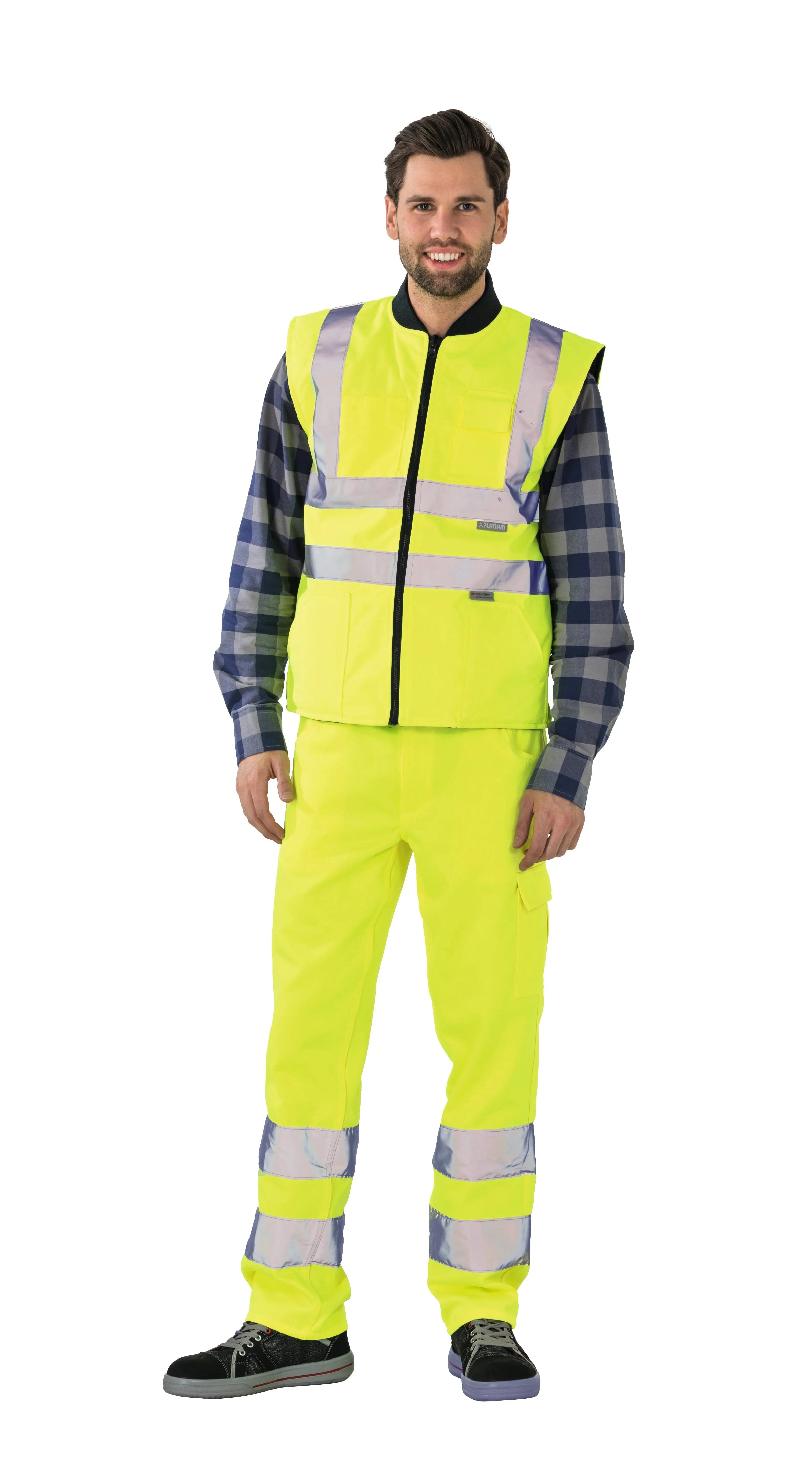 Winterweste uni Herren Winter Planam uni gelb - KERA Arbeitsschutz