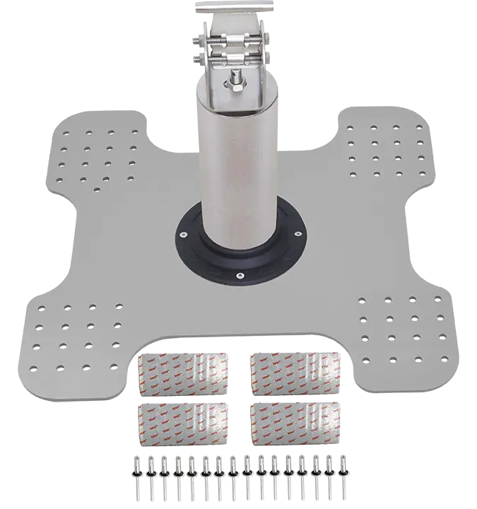 Zwischensekurant mit energieabsorbierendem System für Trapezblecheindeckung
