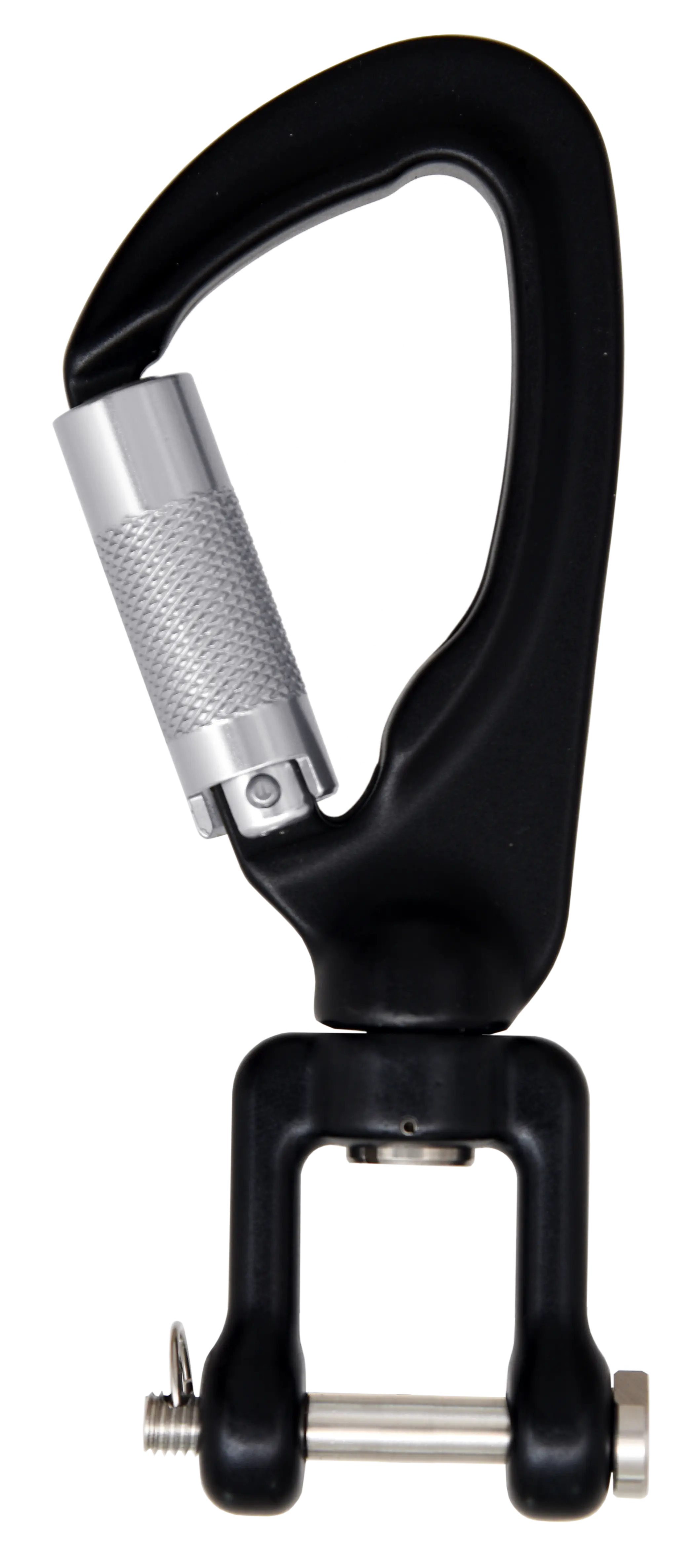 Karabinerhaken aus Aluminium, Typ Keylock