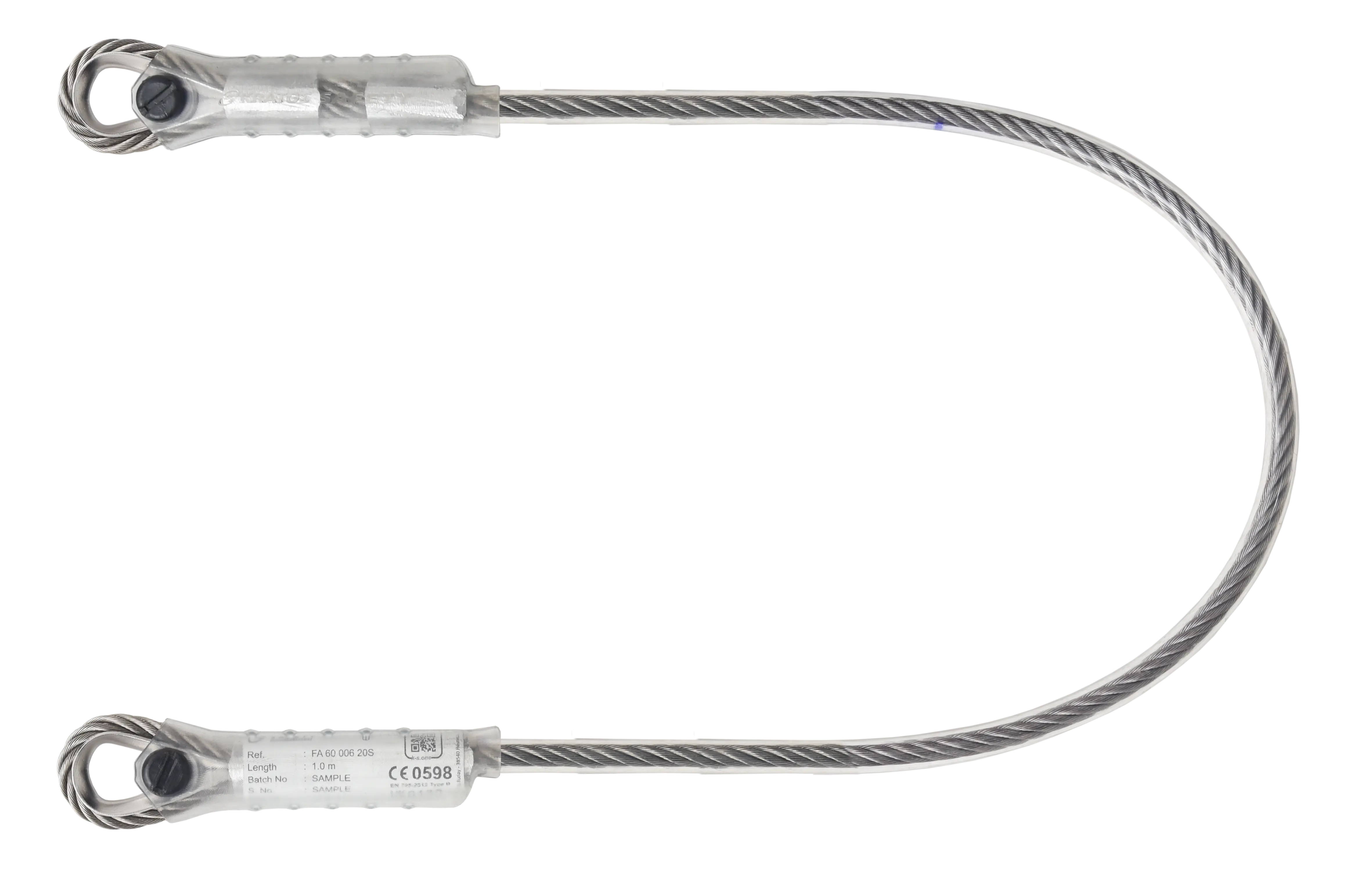 Edelstahl Drahtseil-Verankerungsschlinge 1 m