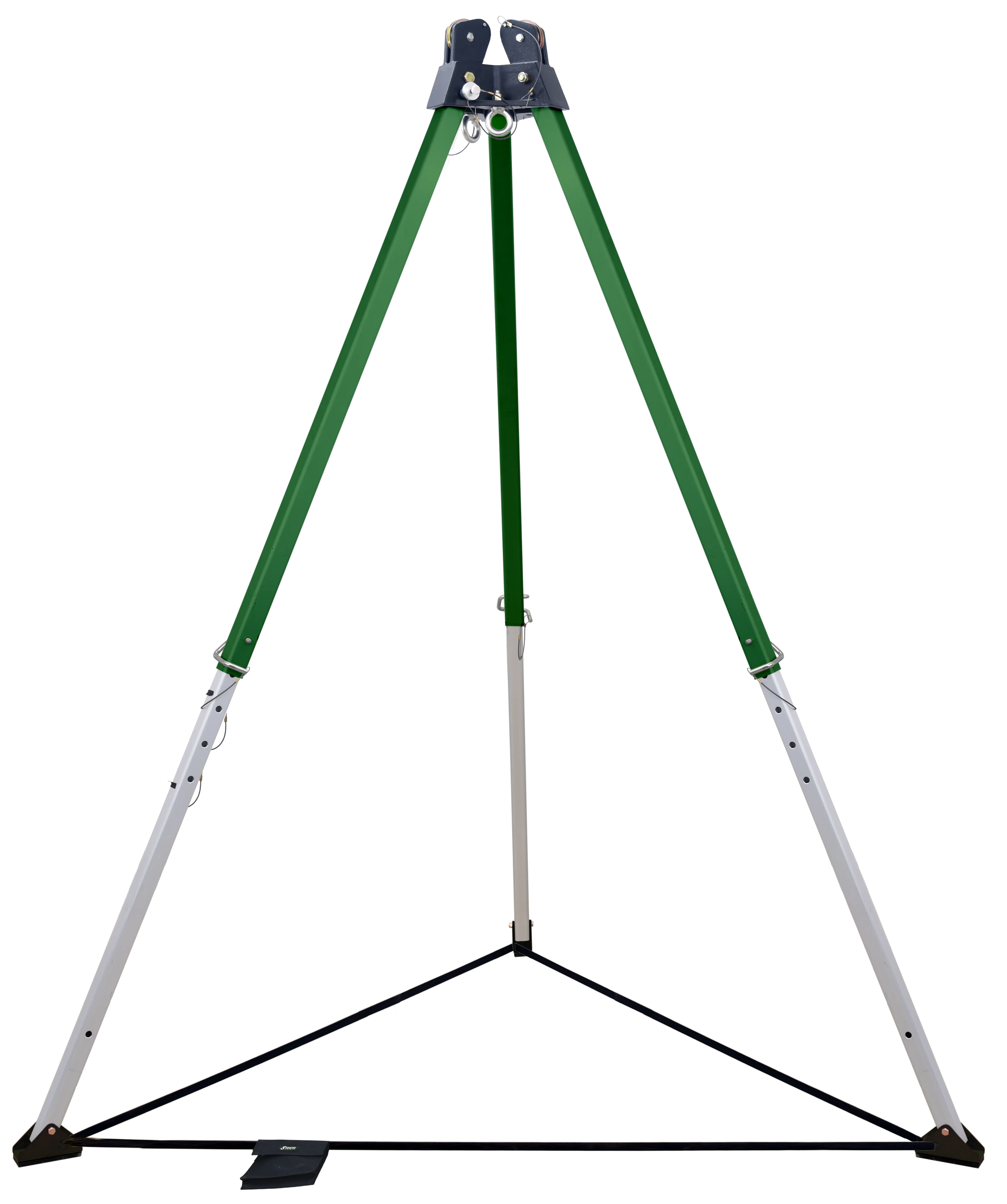 10 ft. Dreibein mit Umlenkrollen-Doppelkopf